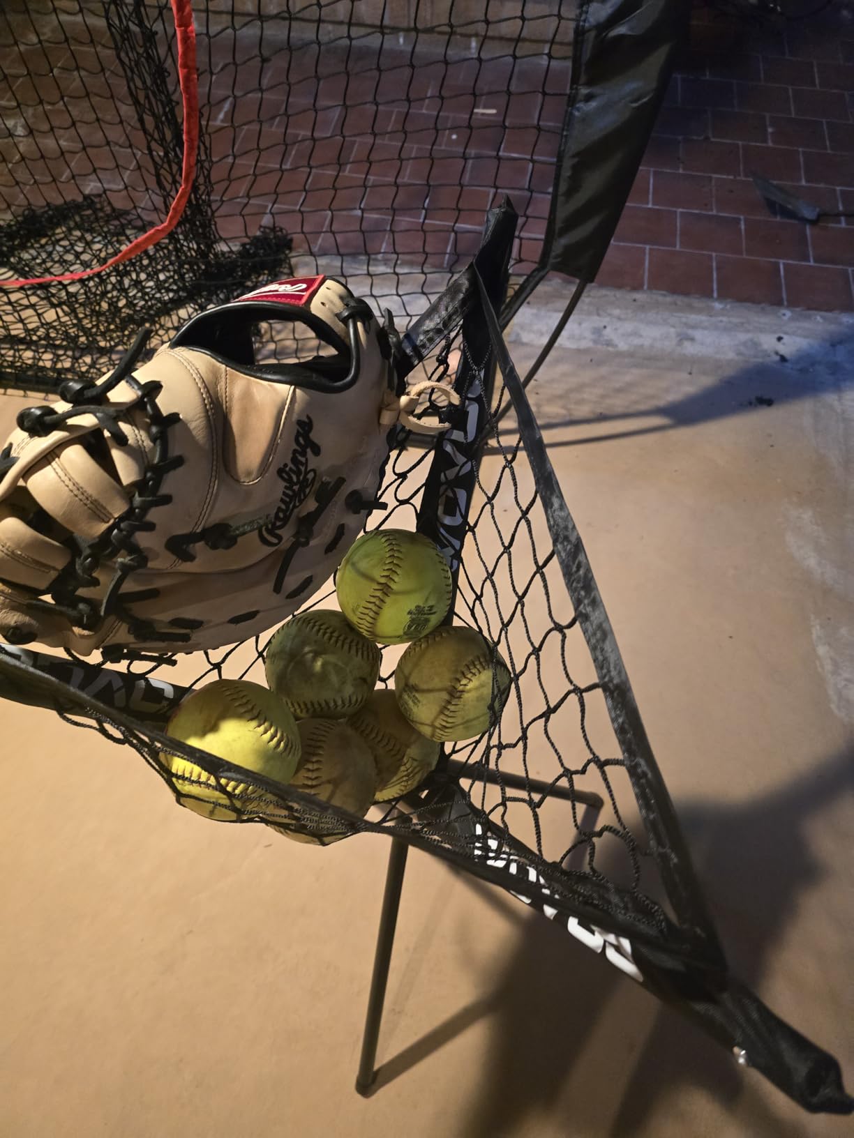 7x7 ft Baseball Net for Batting Pitching Hitting, Softball Pitching Net with Strike Zone, Tee, Ball Caddy, Softball Batting Net Baseball Training Equipment for Kids Adult Youth Sport Practice customer photo 1
