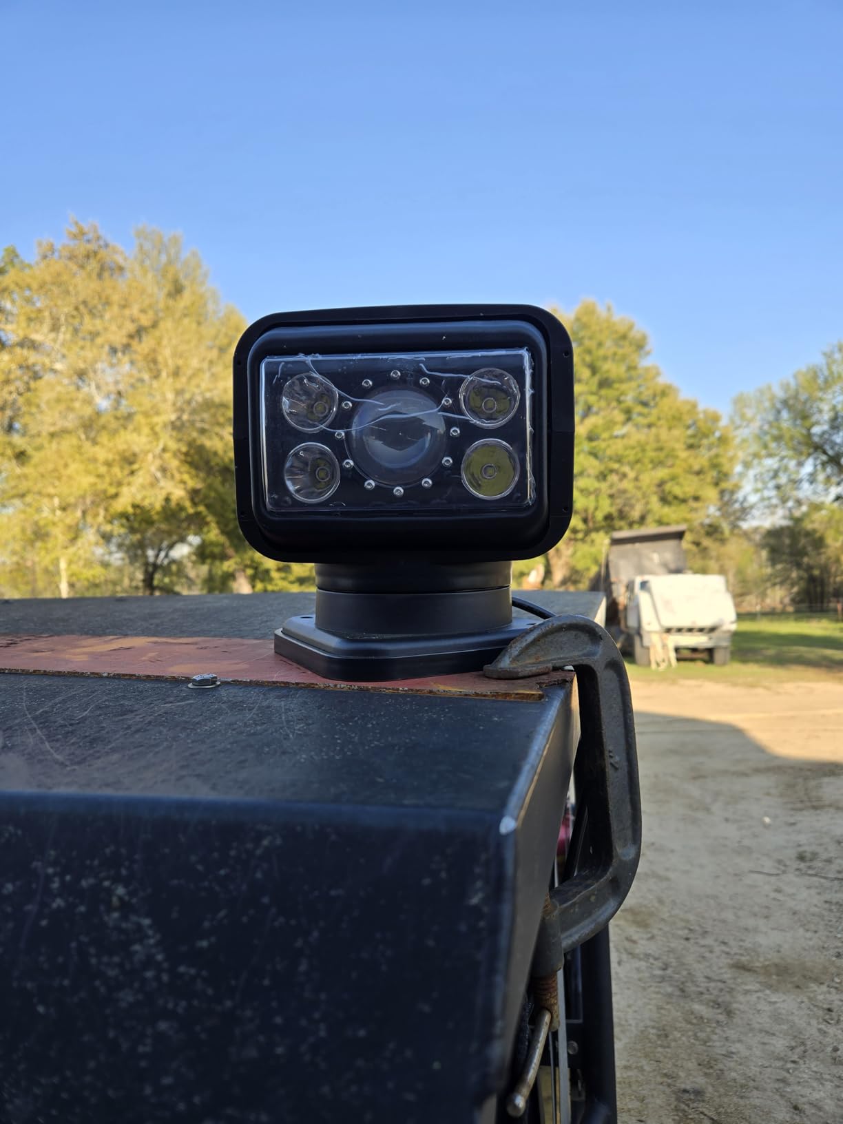 6 Inch 50W LED Search Light With Remote Control - 360 Degrees Rotating 9-32V Magnetic Base Work Light Spot Driving Fog Light for Hunting Camping Offroad Truck Boat Fishing customer photo 2