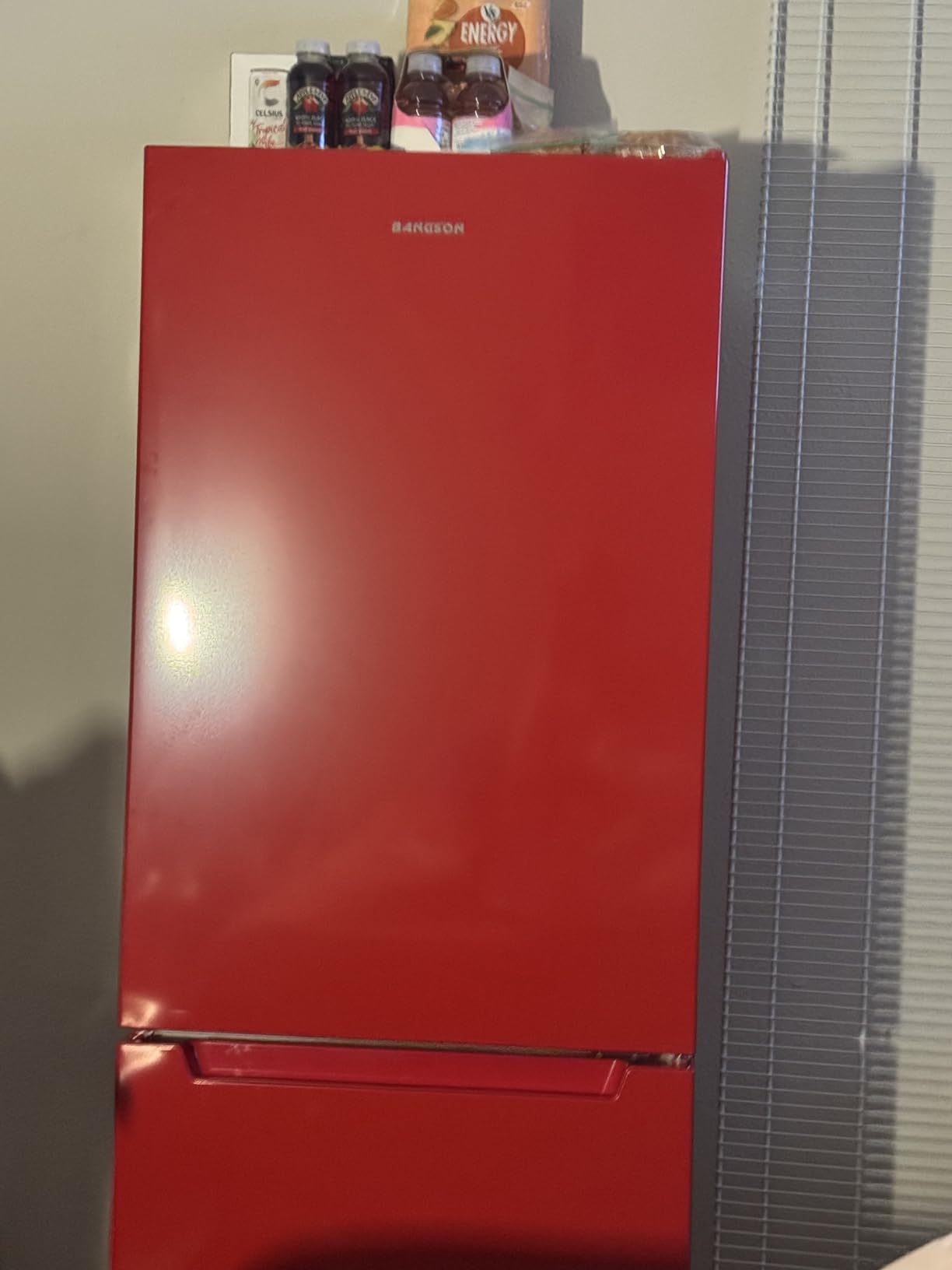 BANGSON Apartment 7.1 Cu.Ft Refrigerator with Freezer, Office Fridge with Bottom Freezer, Energy Saving, Black customer photo 2