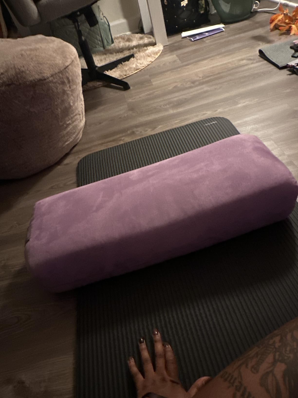 Yes4All Triple-Layer Sponge Yoga Bolster Pillow for Restorative Yoga & Meditation - Versatile Yoga Support Pillow, Balance & Poses Modification customer photo 1