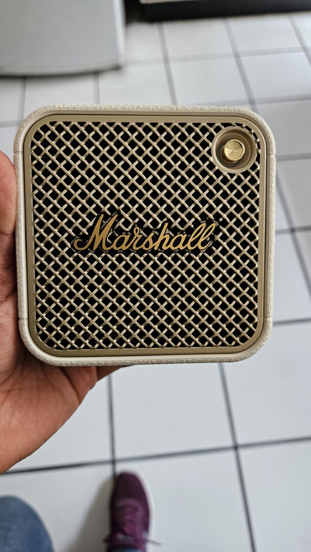 Marshall Willen II Portable Bluetooth Speaker - Rugged Waterproof/Dust-Proof Design, Loud Stereo Sound, Deep Bass, Compact and Wireless for Travel and Outdoors (Black and Brass) customer photo 2