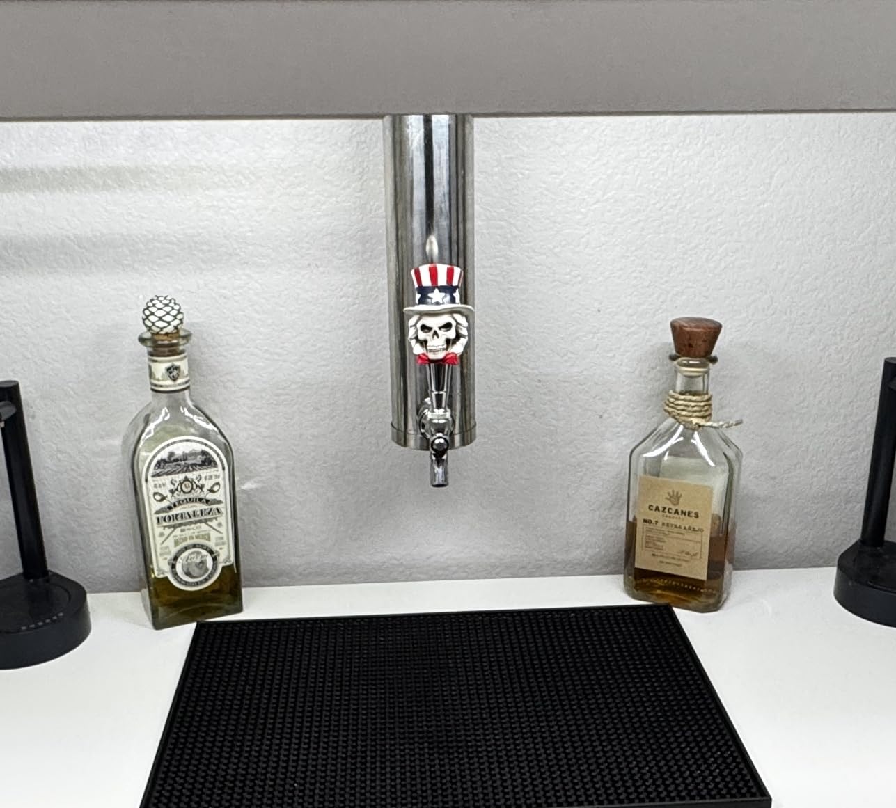 MRbrew Kegerator Tower Beer Tap Tower Dispenser 3 Faucet Beer Tower Draft Beer Dispenser Stainless Steel Keg Tap Tower 3'' Keg Tower Pre-assembled Line Beer Faucet Dispenser Kit customer photo 2