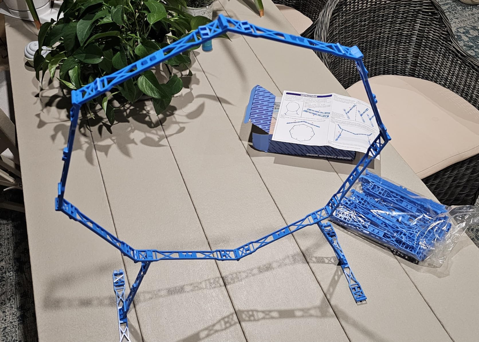 Drone Obstacle Course, Includes 3 Pack Easy to Build Obstacle Hoop, FPV Racing Drone Loop Gate, Suitable Competition RC FPV Racing of Drones or Model Aircraft Games for Age 6-12 Kids or Adults customer photo 1