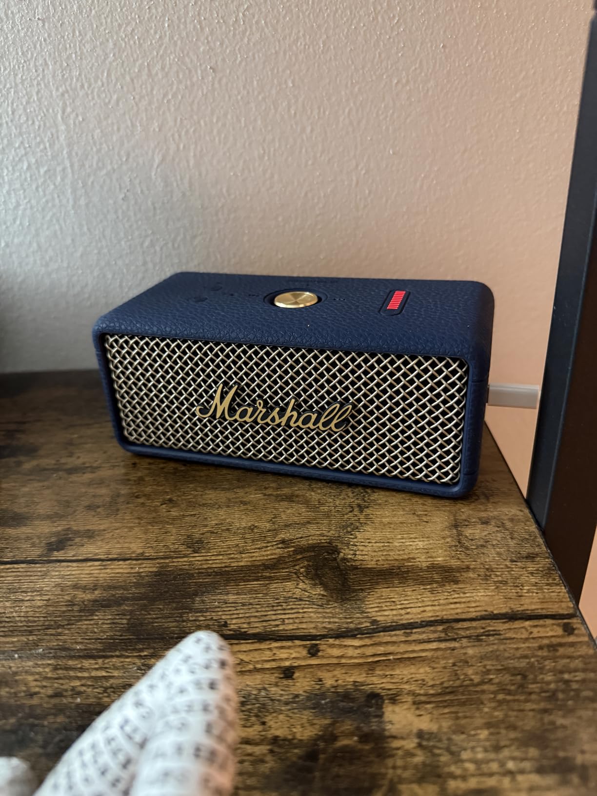 Marshall Emberton III Portable Bluetooth Speaker - Rugged Waterproof/Dust-Proof Design, Loud Stereo Sound, Deep Bass, Compact and Wireless for Travel and Outdoors (Black and Brass) customer photo 1