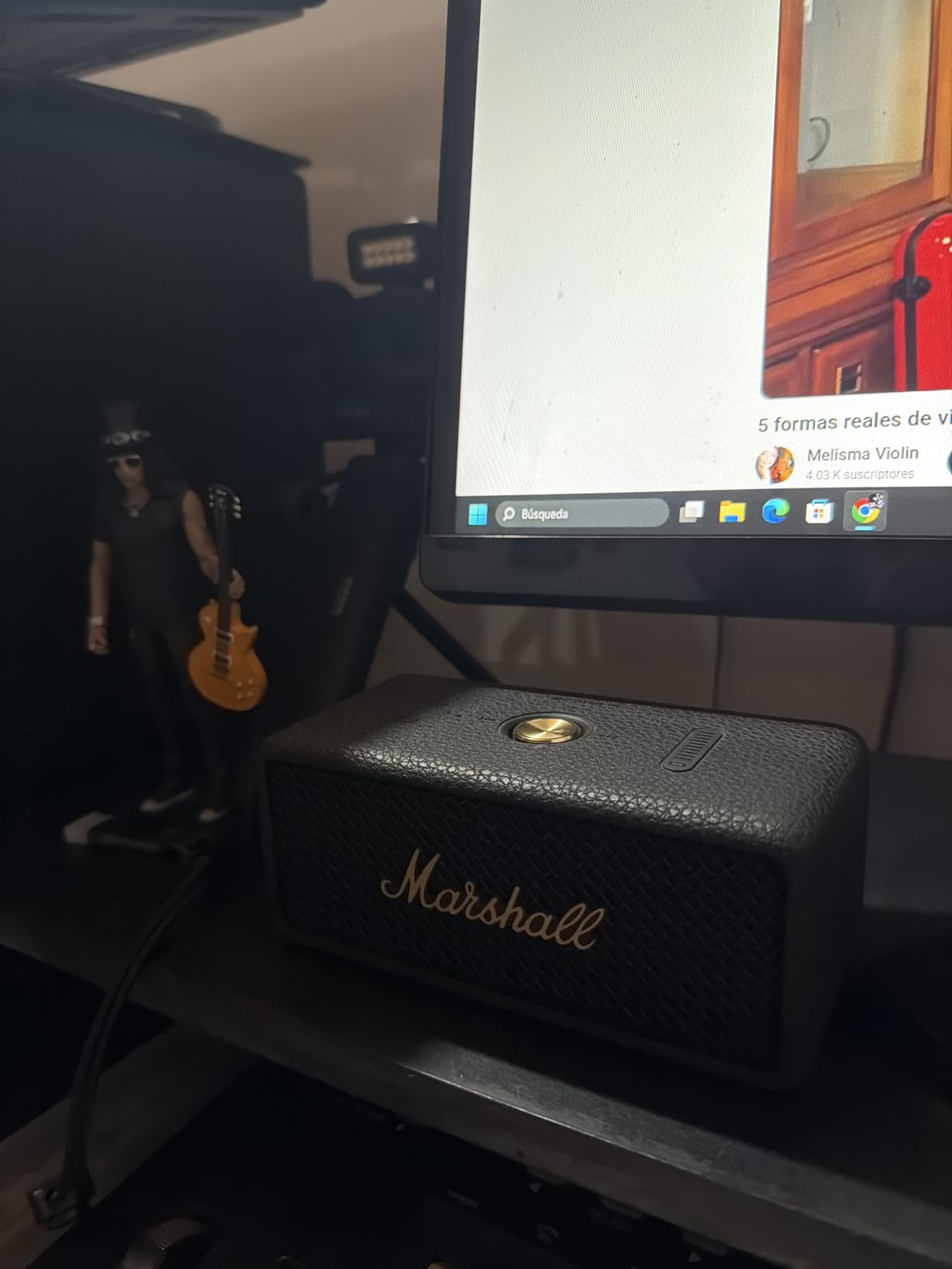 Marshall Emberton III Portable Bluetooth Speaker - Rugged Waterproof/Dust-Proof Design, Loud Stereo Sound, Deep Bass, Compact and Wireless for Travel and Outdoors (Black and Brass) customer photo 2