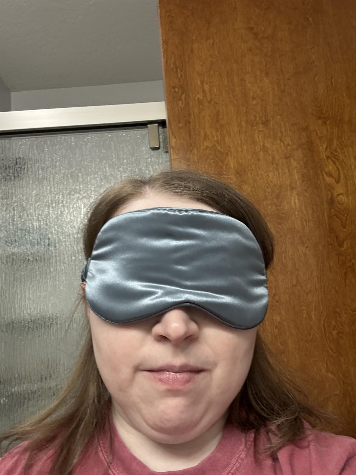 Blissy Silk Sleep Mask - Eye Sleeping Mask for Women & Men for Total Blackout - 100% Pure Mulberry Silk, 22 Momme 6a Fibers - Blindfold Sleep Mask Side Sleeper Eye Cover (Taupe) customer photo 1