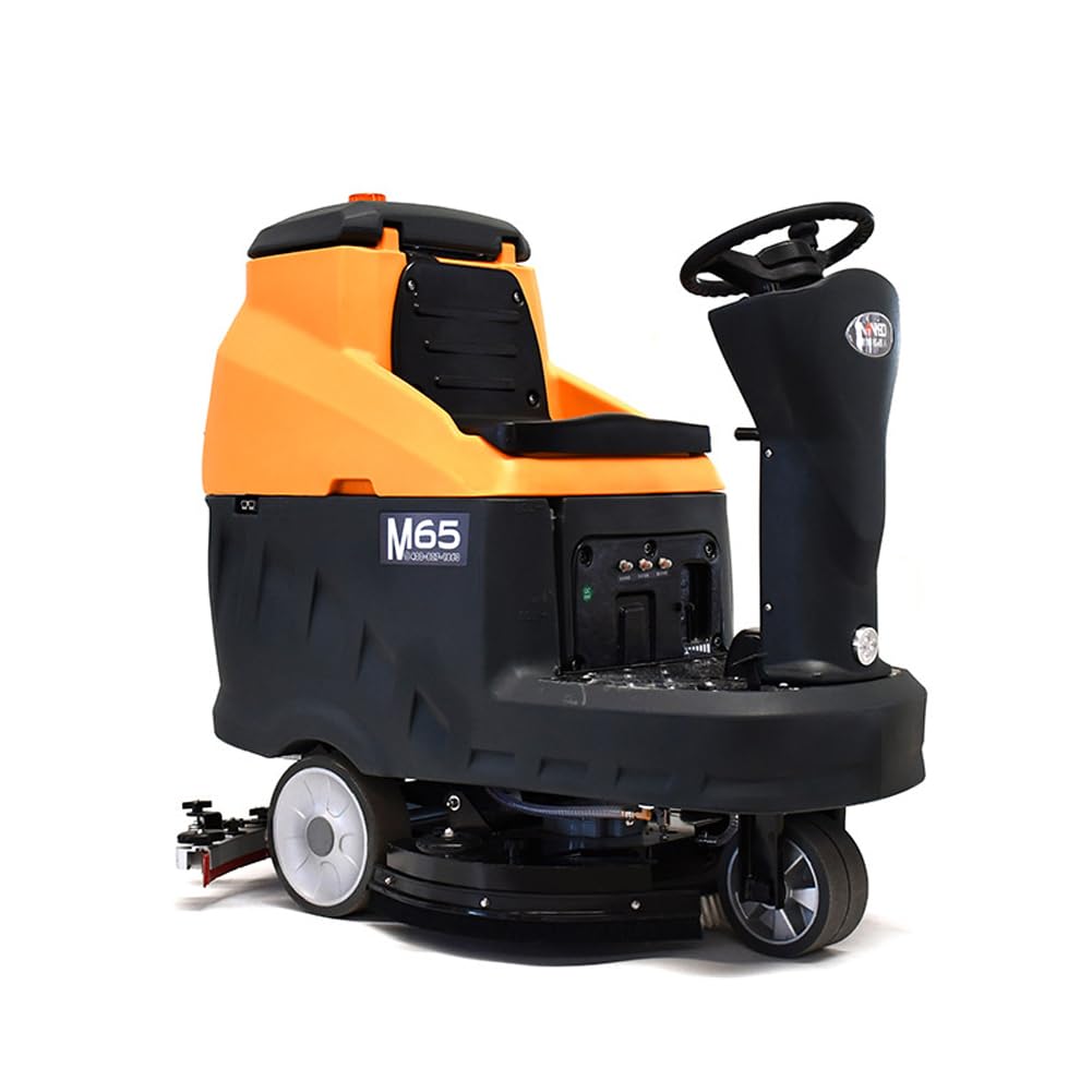 Ride-On Auto Floor Scrubber Machine, 33 inch (850mm) Cleaning Path, Industrial Commercial Floor Scrubber Machine Use, Easy to Use customer photo 1