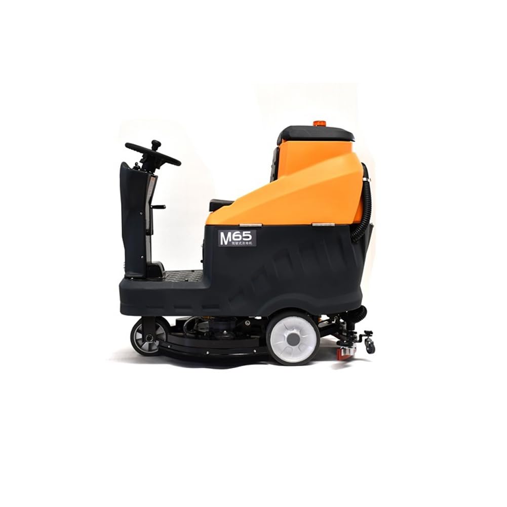 Ride-On Auto Floor Scrubber Machine, 33 inch (850mm) Cleaning Path, Industrial Commercial Floor Scrubber Machine Use, Easy to Use customer photo 2