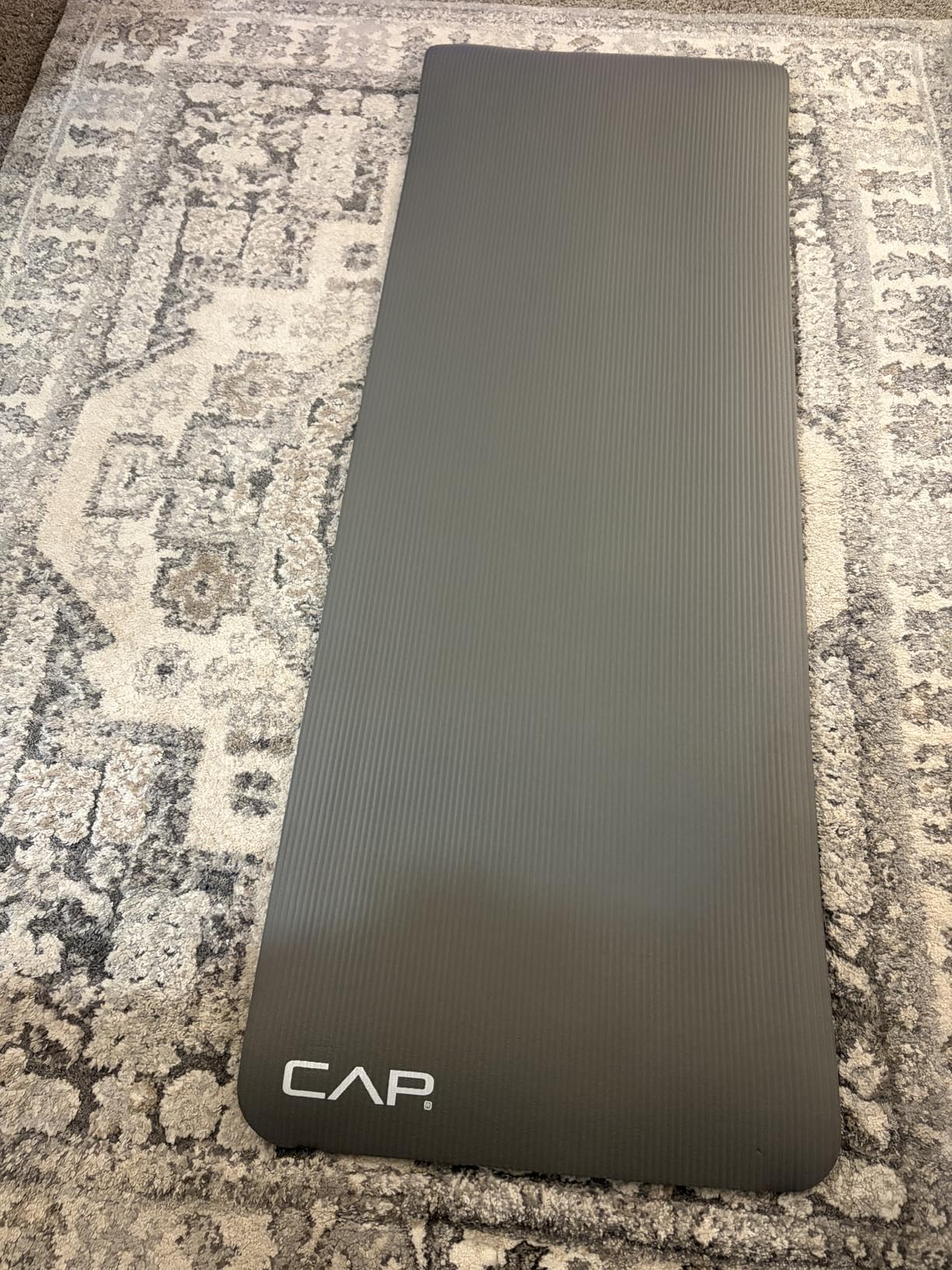 CAP Barbell 1/2-Inch High Density Exercise Yoga Mat with Strap | Multiple Options customer photo 1