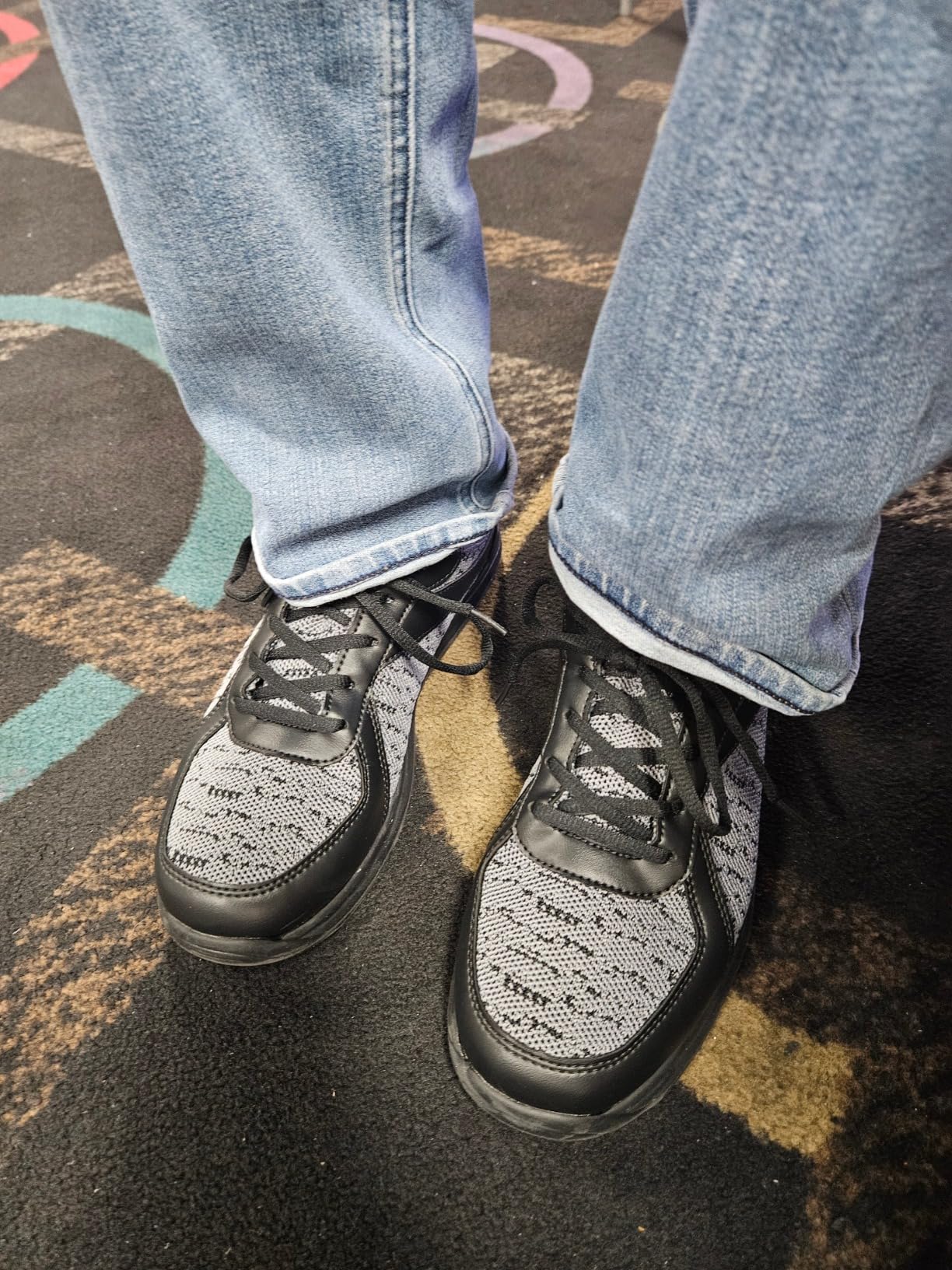 Pinnacle Men's Bowling Shoes | Includes Universal Sliding Soles | Left or Right-Handed Men's Bowling Shoes | Great for Bowling Practice and League Games customer photo 2