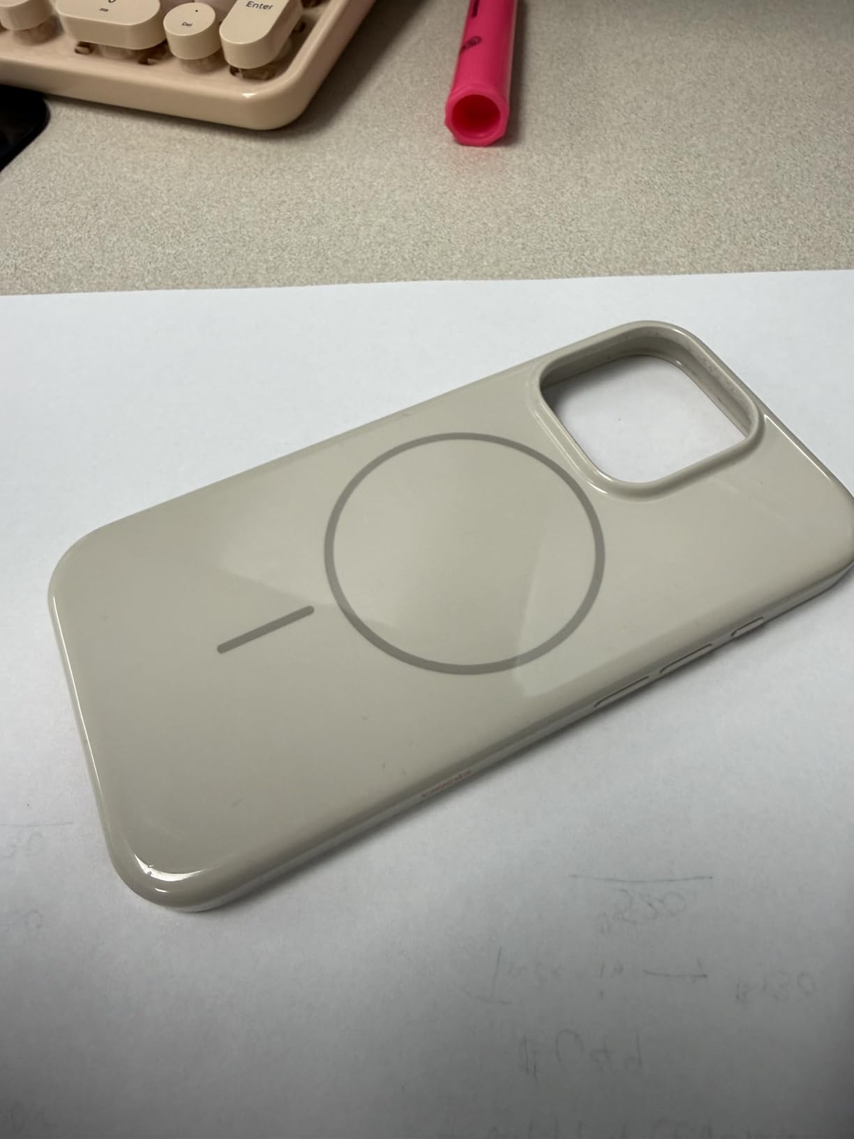 Beats iPhone 16 Pro Case with MagSafe and Camera Control, Scratch-Resistant Protective Cover, Slim Fit, Microfiber Lining - Summit Stone customer photo 1
