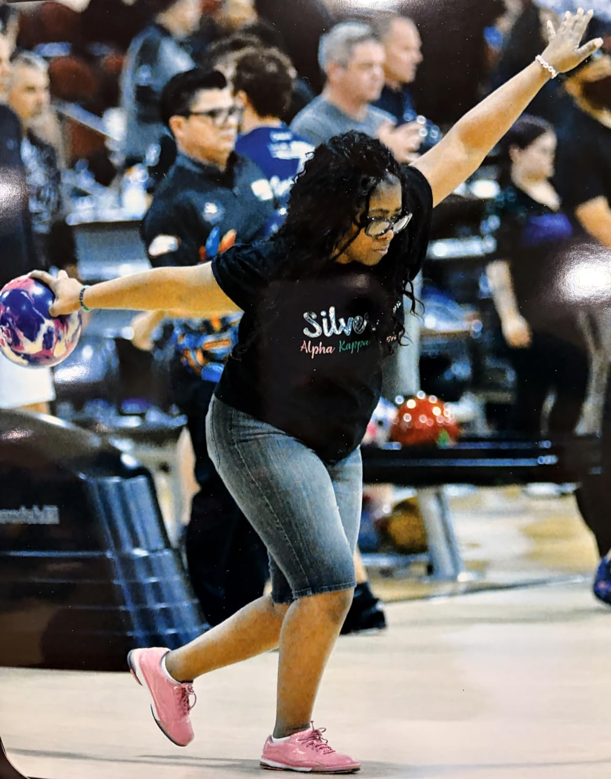 Storm Ion Max Bowling Ball - Neon Pink/Indigo/White 15lbs customer photo 1