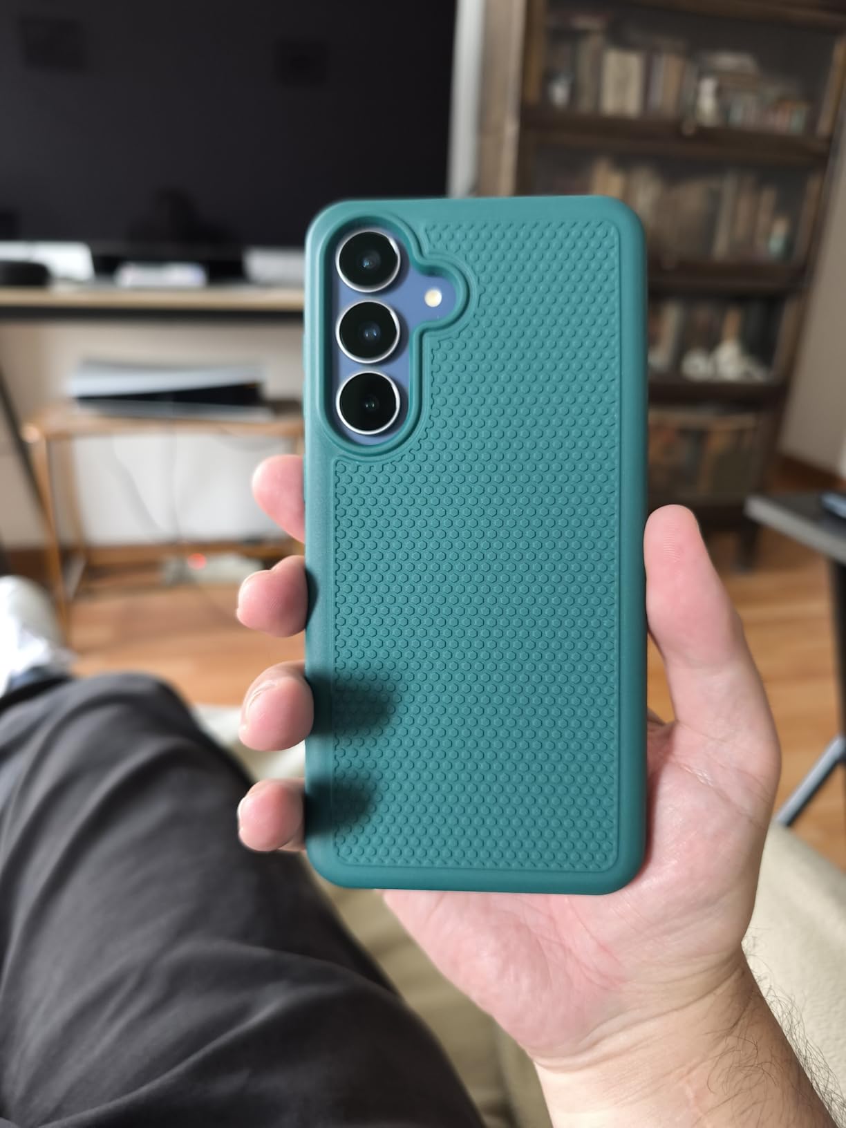 FNTCASE for Galaxy A17/A16 5G Phone Case - Samsung A17 Military Grade Drop Protection, 14ft Drop Tested, Screen Protector Included, Anti-Slip Matte Textured, TPU+PC Dual Layer Shockproof Cover, Black customer photo 1