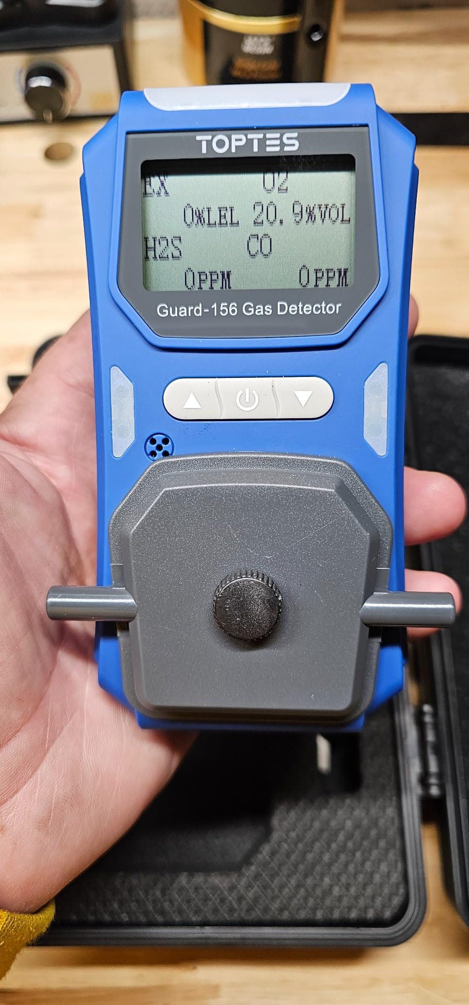 TopTes Guard-156 4 Gas Monitor Multi Gas Detector for H2S, CO, LEL, and O2, Triple Alarm Modes (Visual, Vibration, Sound), 0.5s Fast Response, Dust and Explosion Proof Design customer photo 1