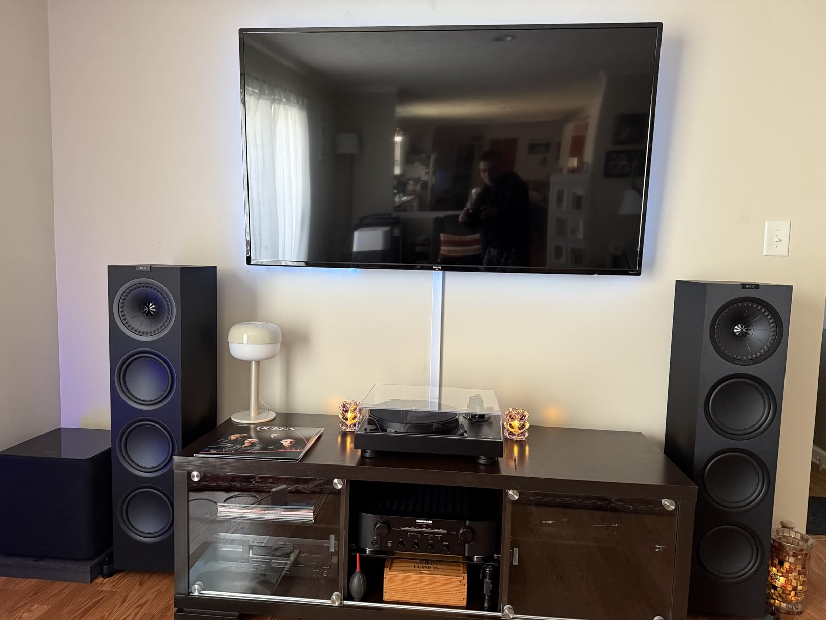 Audio-Technica AT-LP8X Semi-Automatic Direct Drive Turntable, 3 Speed, Included AT-VM95E Cartridge and Sub-counterweight, Adjustable VTA customer photo 2