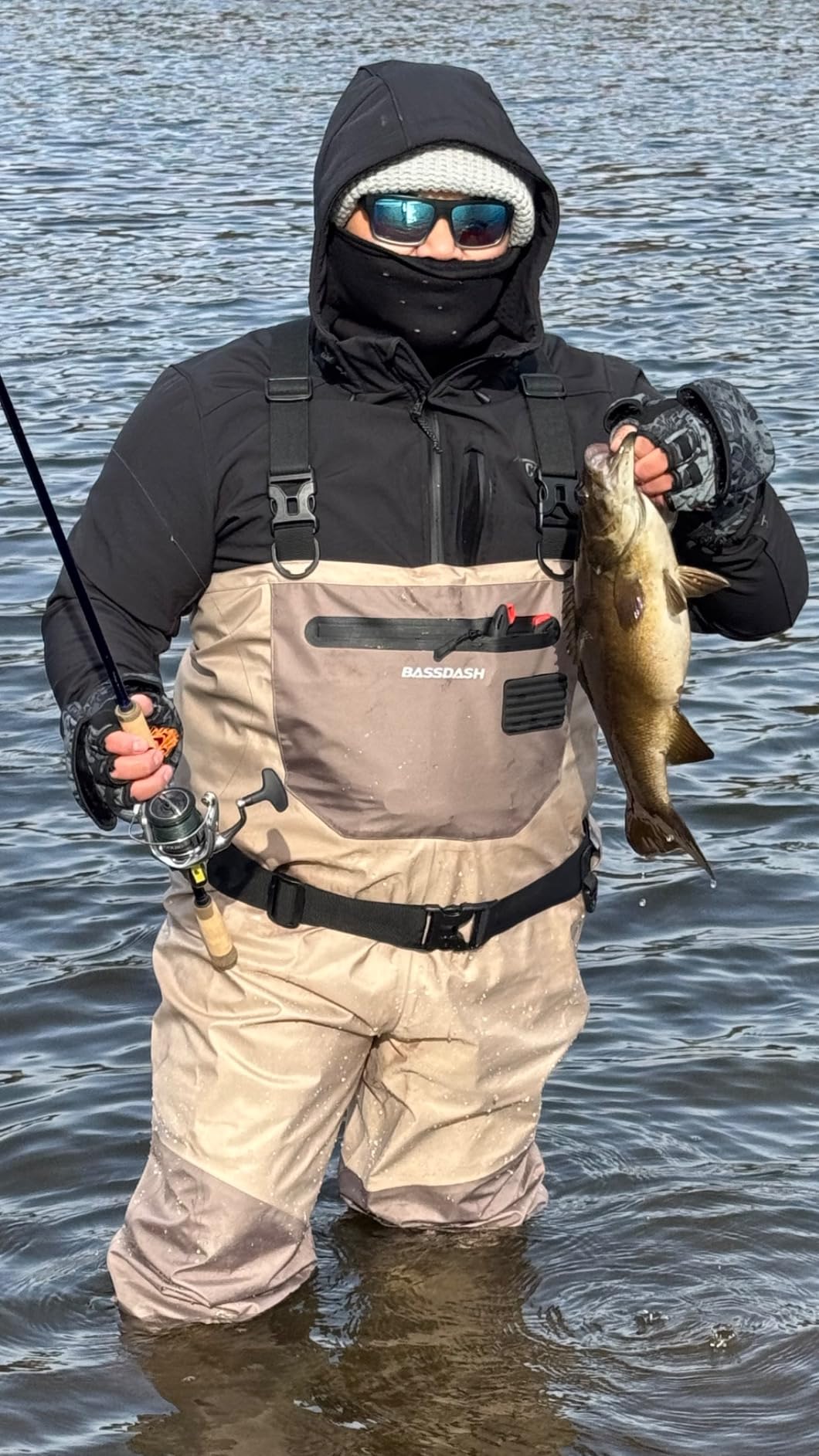 BASSDASH FW08 Men's Breathable Waders Waterproof Fly Fishing Chest Fishing customer photo 1