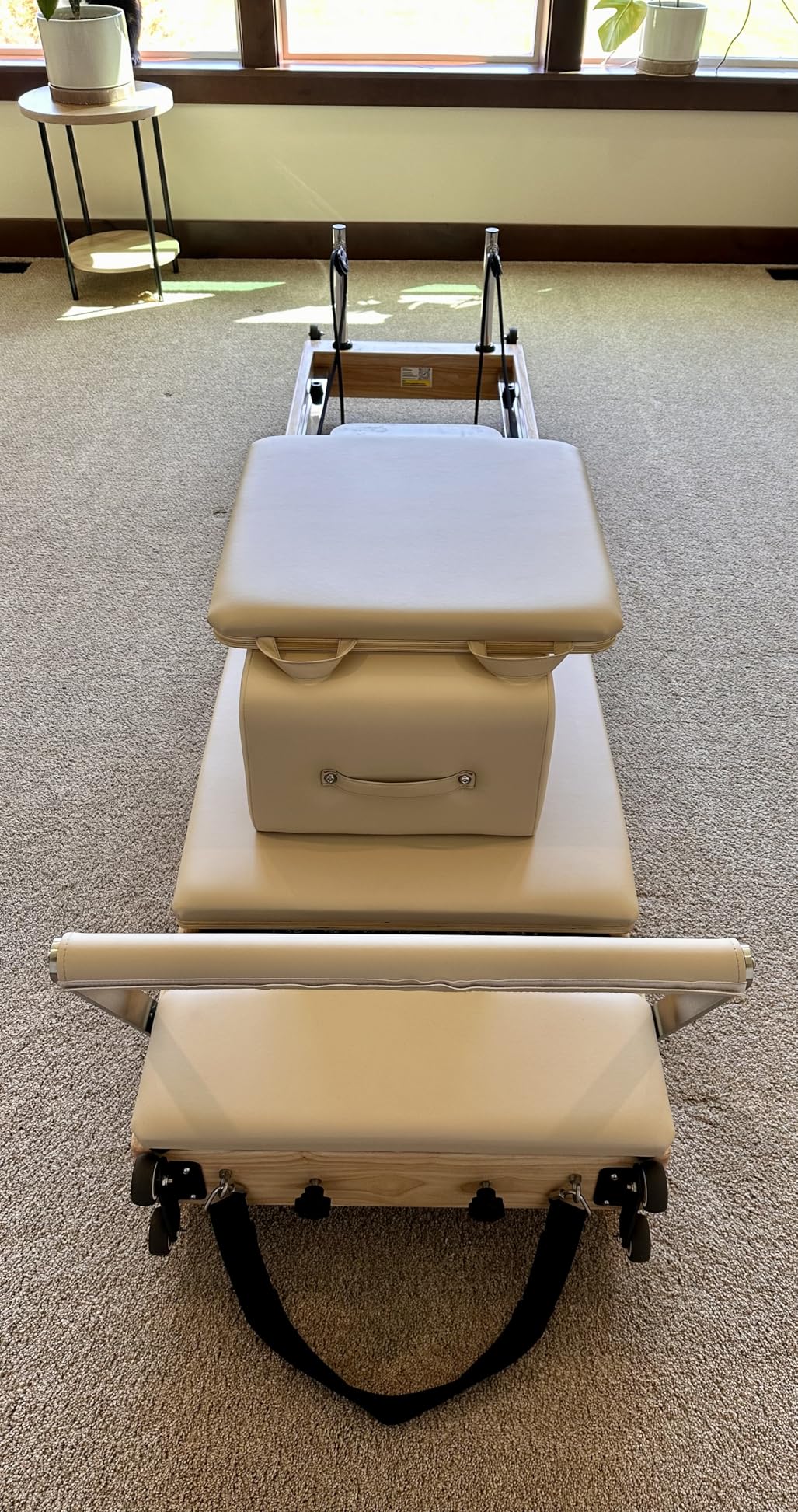 Pilates Reformer Machine, Wood Foldable Pilates Machine Equipment for Home Workout customer photo 2