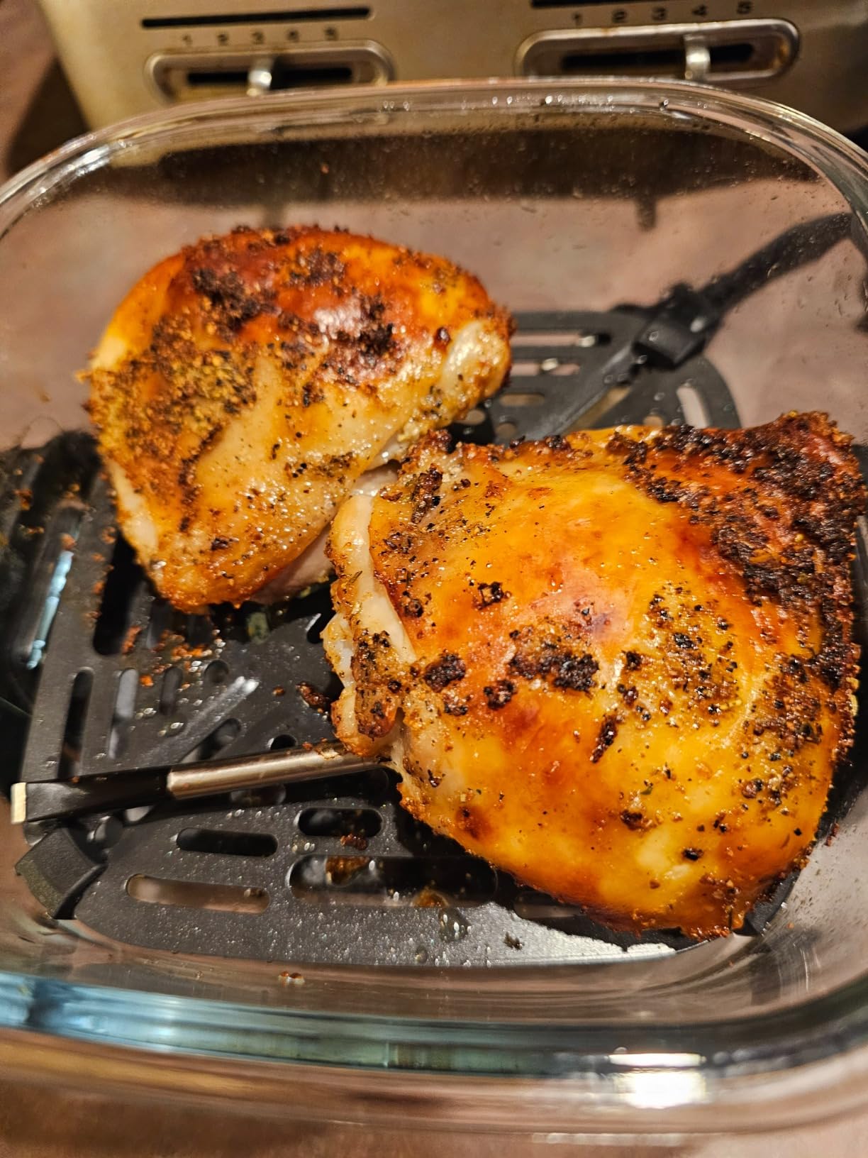 Ninja Crispi 4 in 1 Glass Air Fryer, 450F, Non Toxic, 4QT and 6 Cup Containers with Lids, Dishwasher Safe, Stone, FN101ST customer photo 1