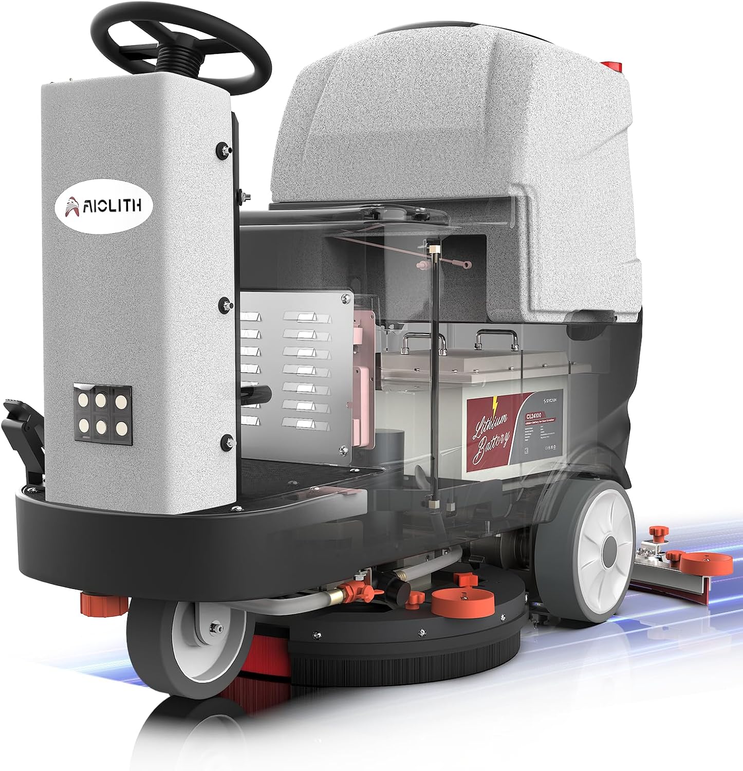 AF2225 Micro Ride-on Commercial Floor Scrubber, 25-Gal, 22