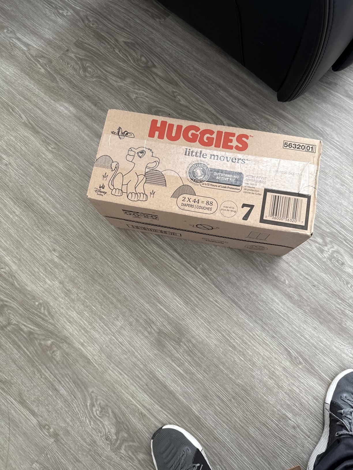 Huggies Size 7 Diapers, Little Movers Baby Diapers, Size 7 (41+ lbs), 88 Count (2 Packs of 44), Packaging May Vary customer photo 1