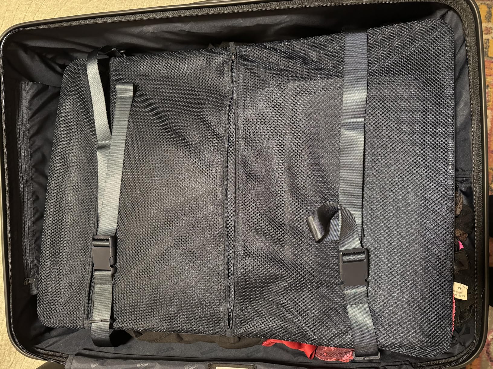 Away Medium Checked Luggage - 26-Inch Lightweight Hardside Suitcase with Custom WhisperGlide 360° Wheels, Interior Compression System, TSA-Accepted Lock - Navy Blue customer photo 2