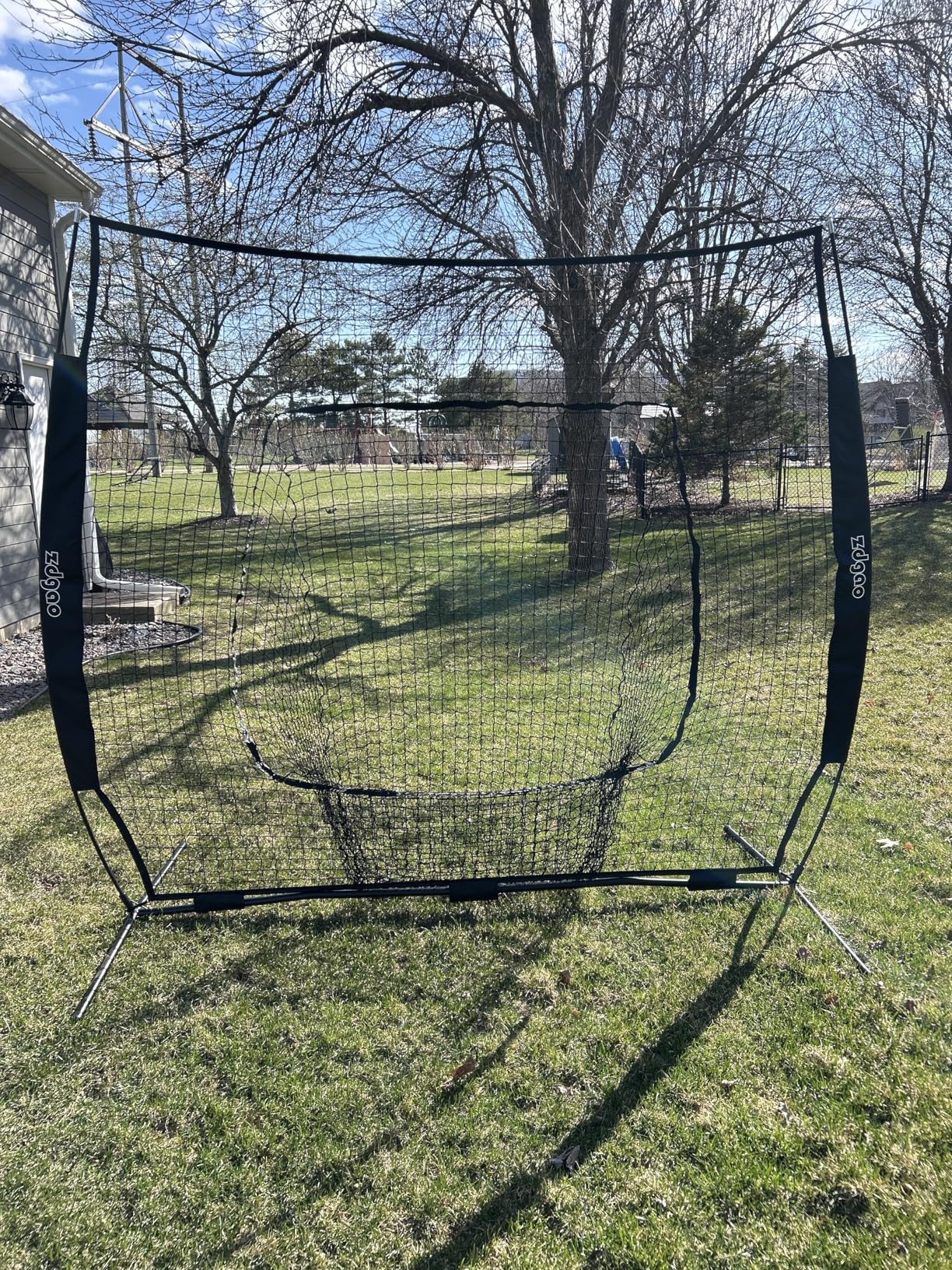 7x7FT Baseball Net for Any Skill Level Players to Batting & Hitting & Pitching | Set with Net System & Bag & Ground Stake for Stability & Portability, Tear-resistant Fabric & Reinforce Frame for Durability customer photo 2