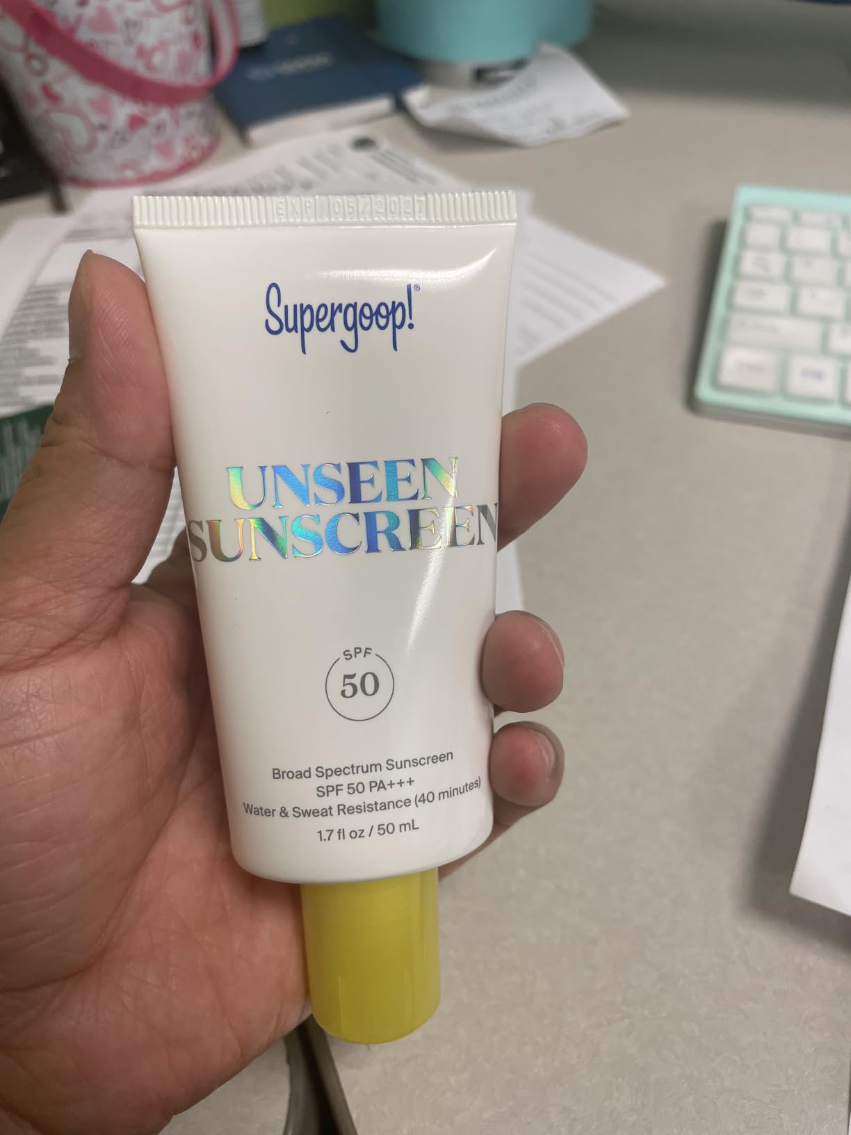 Supergoop! Unseen Sunscreen - Clear & Invisible Face Sunscreen SPF 50 customer photo 1
