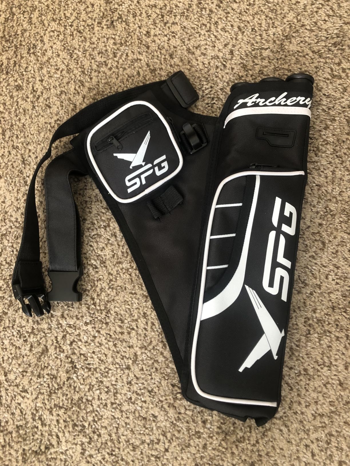SPG Arrow Quiver Archery Hip Quiver, Durable Adjustable Waist Belt Three Arrows Tube for Arrow Storage Compound Bow Recurve Bow Accessories customer photo 1