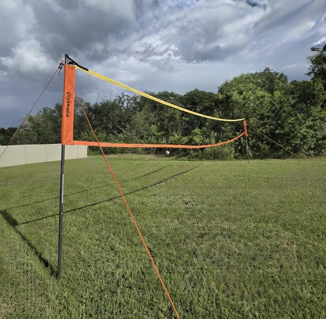 Professional Outdoor Volleyball Net Set for Backyard Beach Grass with 1.7