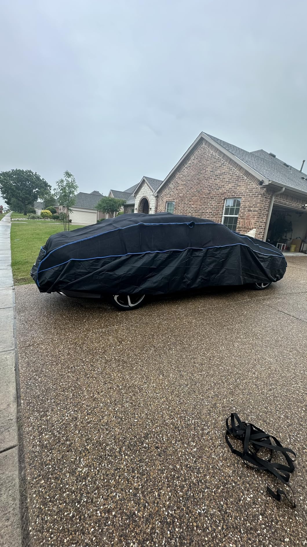 Hail Protector Car Cover, Outdoor Anti Hail Car Covers Thick Multi-Layered EVA, Hail Proof Car Cover Waterproof All Weather, Hail Protection Padded Fit Sedan/Coupe (Length 186 to 193 inch) customer photo 1
