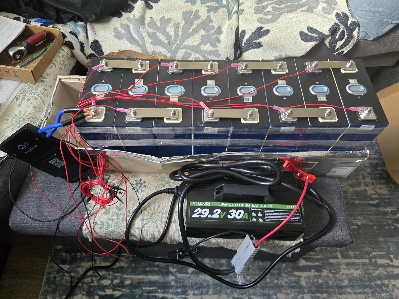 JKBMS Smart BMS with Heat CAN RS485 8S-24S 24V-72V 300A 2A Active Balance Built-in Bluetooth Battery Protection Board for LiFePO4 Li-ion LTO Battery Pack (JK-B2A24S30P-HC) customer photo 1