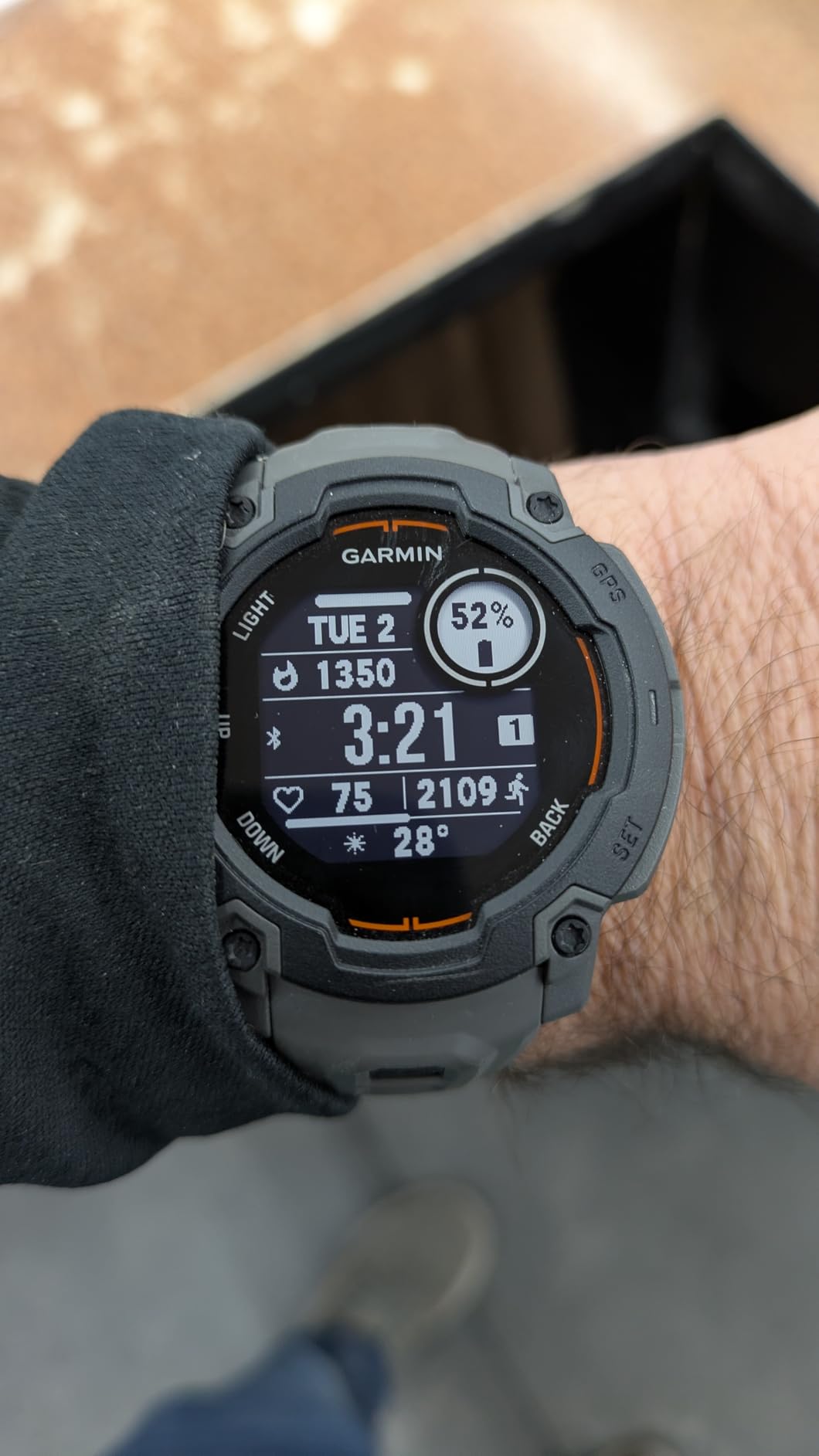 Instinct E 45mm, Rugged Outdoor GPS Smartwatch, 24/7 Health Monitoring, Wrist-Based Heart Rate, Up to 16 Days of Battery Life, Electric Lime customer photo 1