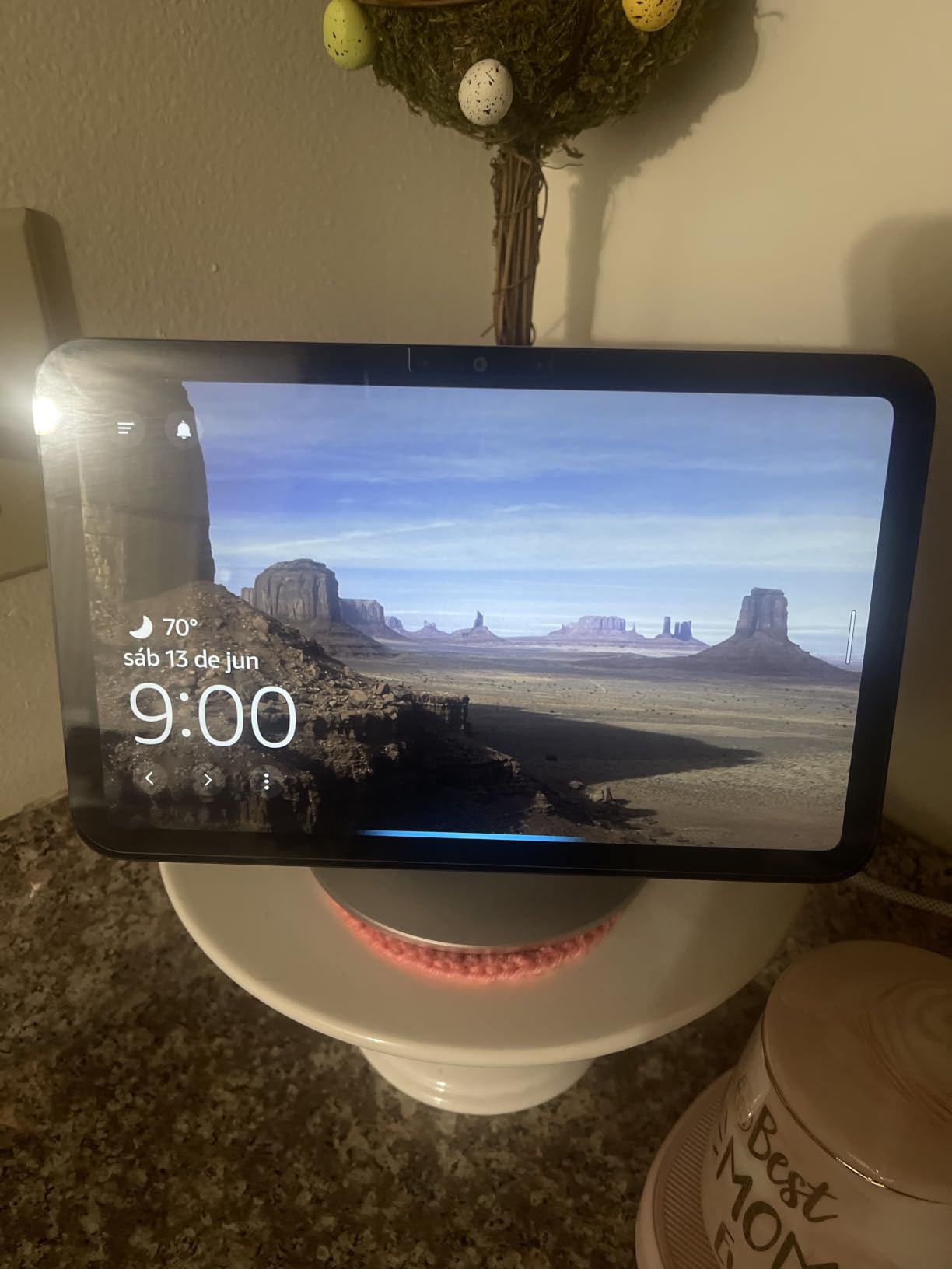 Amazon Adjustable Stand, Designed for Amazon Echo Show 8 & 11 (2025 releases, sold separately), Glacier White customer photo 2