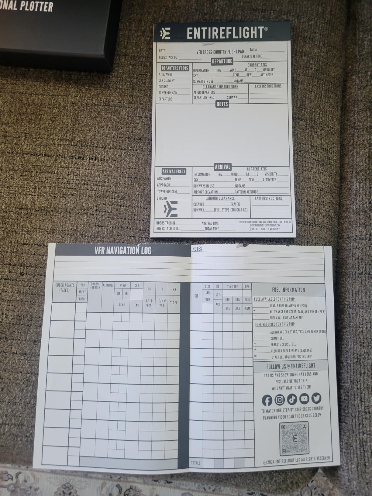 Aviation Pilot Kneeboard - E6b Flight Computer Plus Plotter & Cross Country Planning Notepad, Student Pilot Bundle customer photo 1