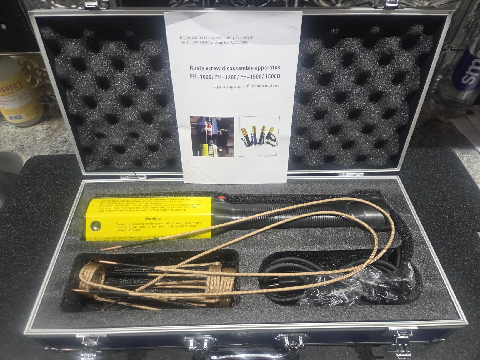 Induction Heater 1500W 110V Bolt Removal, Handheld Magnetic Induction Heater Tool with 12 Coils for Rusty Screw Removing customer photo 1
