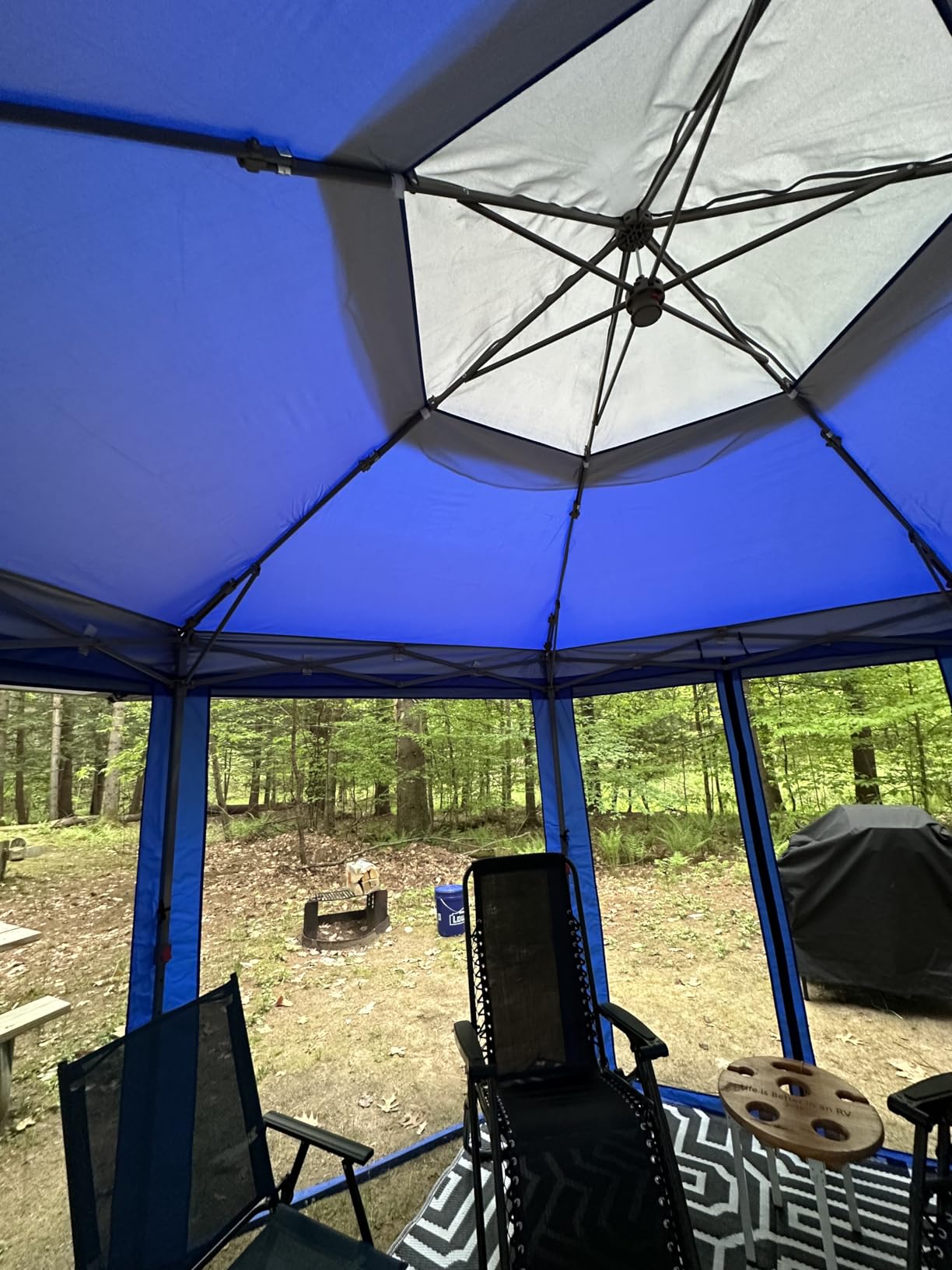 CROWN SHADES 12x12 Pop Up Gazebo with Mosquito Nettings, Patented CENTERLOK 6-Sided Portable Gazebo, 300D Silver-Coated Fabric UV Resistant, Pop Up Canopy Tent for Patio, Party, Beige&Coffee customer photo 2