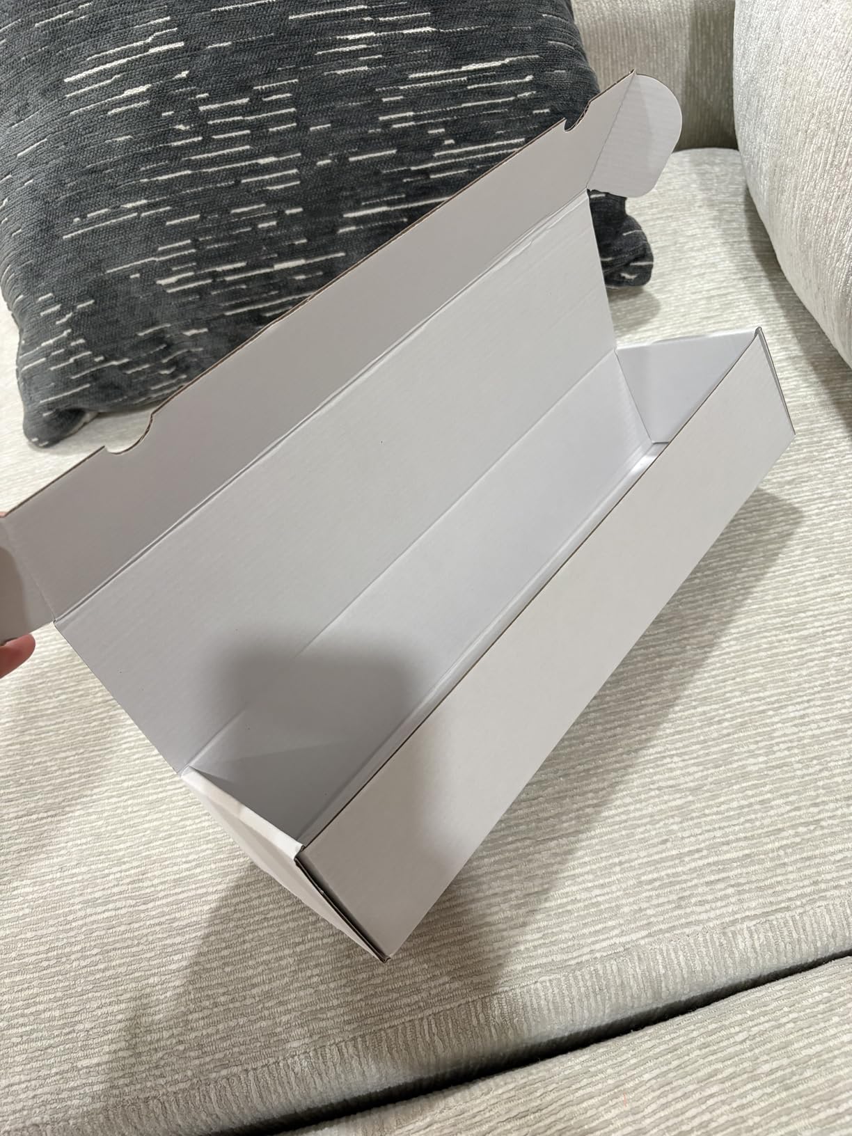 Trading Card Storage Box, 10-Pack 1100 Count White Corrugated Cardboard Bulk Sports Storage Box for TCG/Magic/Mtg Basketball Cards, Collectible Trading Cards customer photo 2