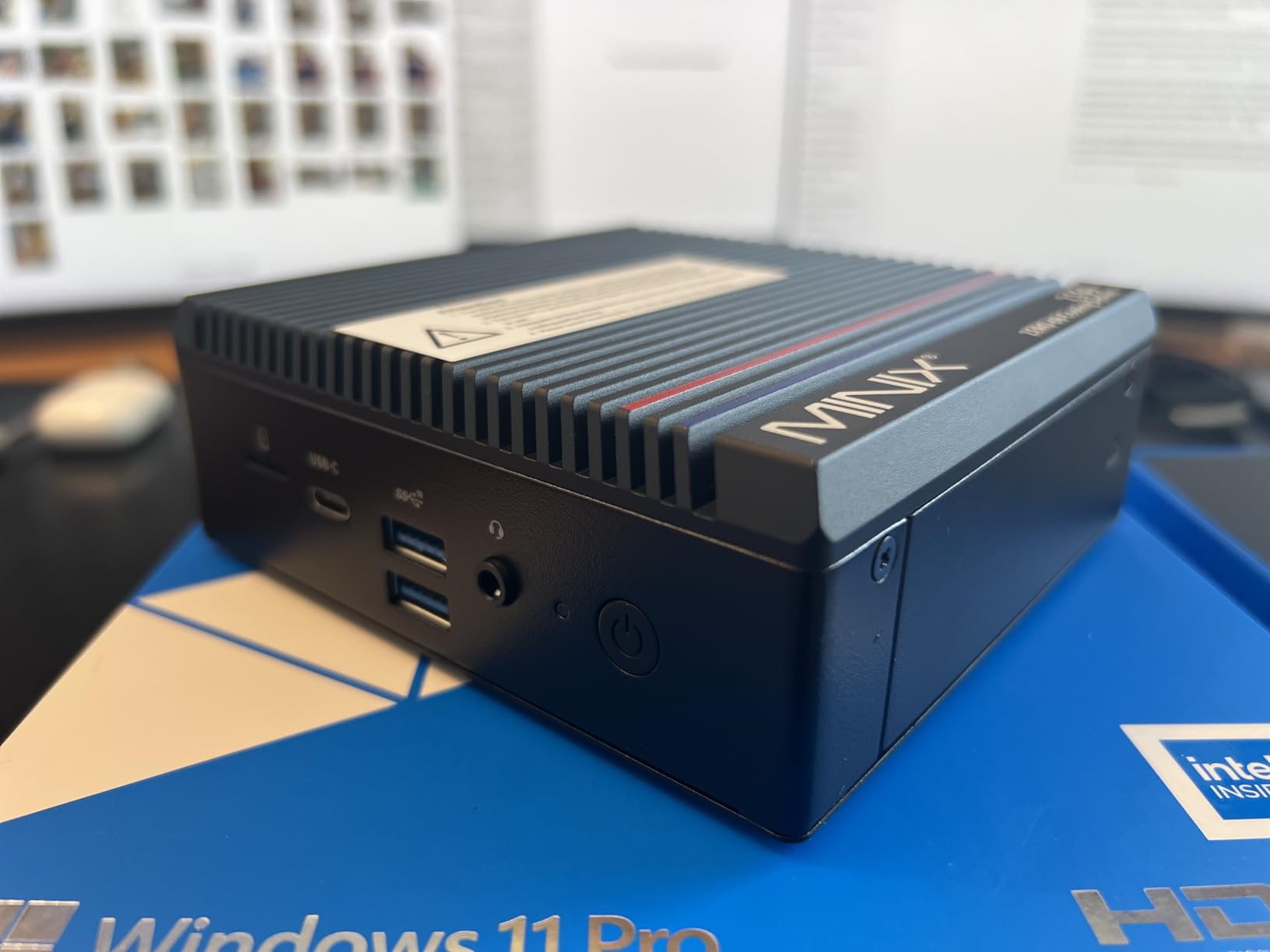 MINIX Z150-0dB Fanless Mini PC, Intel N150 (Upgraded N100), 16GB DDR4/512GB PCIe Gen3 x 4 SSD, 4K Dual Display, 2.5G LAN, USB-C, Windows 11 Pro, Auto Power On - Home Office Industrial Commercial customer photo 1