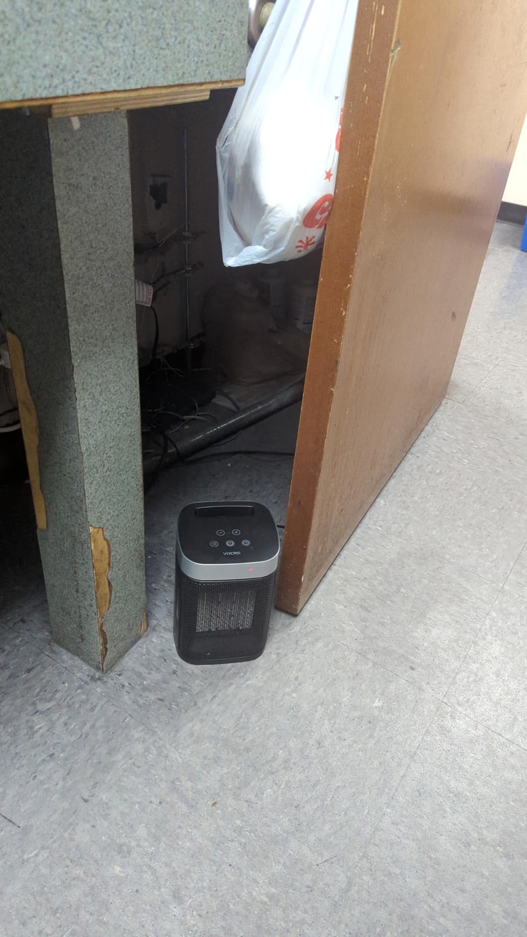 Small Portable Space Heater for Indoor Use - VOCRS 1500W PTC Electric Heater with Thermostat, Remote Control, 12H Timer, Eco and Fan Mode, Rapid and Safe Heating for Bedroom, Office customer photo 2