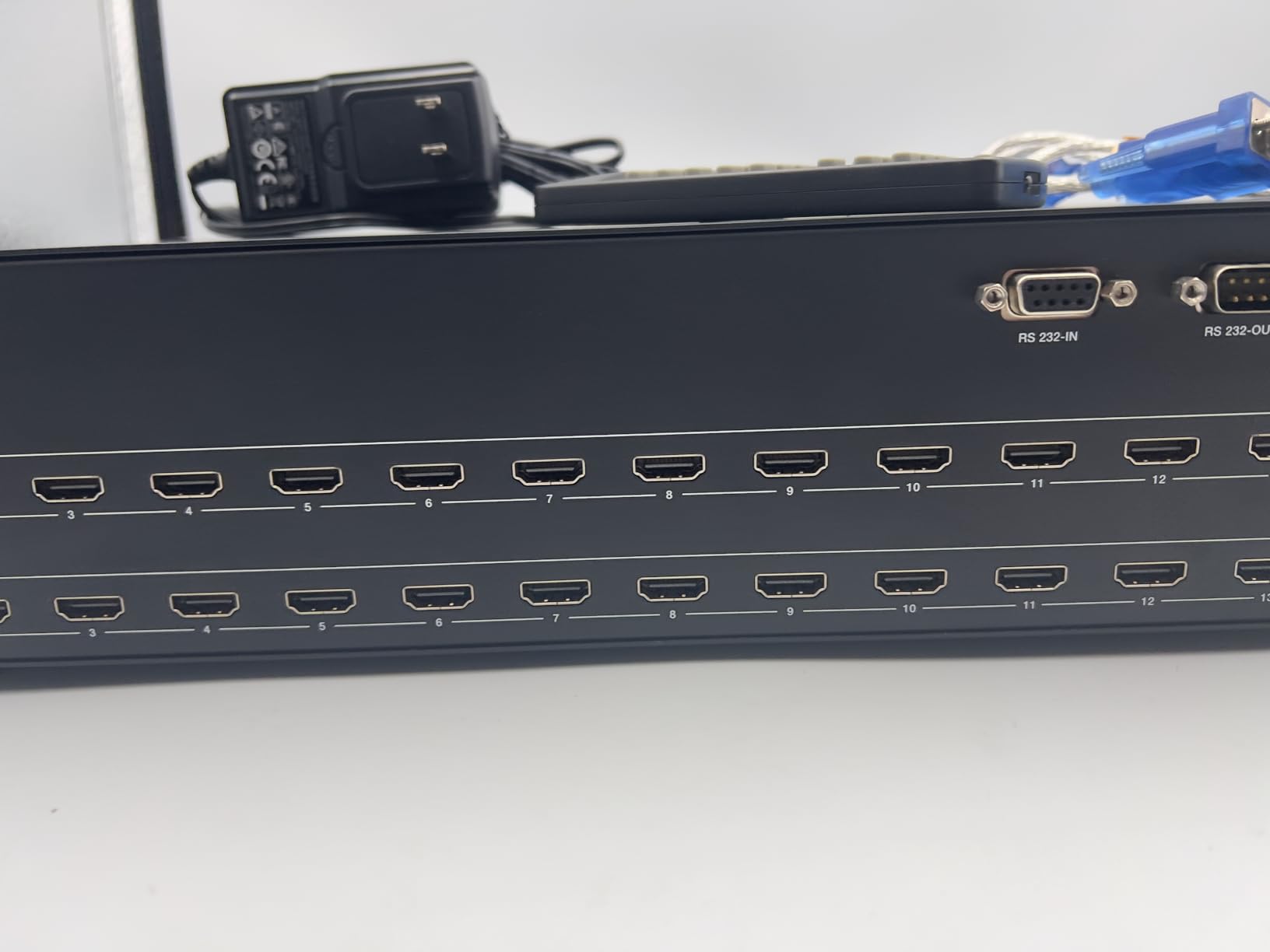 OREI 8x8 HDMI 4K Matrix Switch/Splitter, (8-Input, 8-Output) with Remote Control Supports UltraHD 4K@30Hz 4:2:0, WebGui, RS-232, HDMI 1.4, HDCP 2.2, 3D, 1080p, 18 GBPS - EDID (HDS-808) customer photo 2