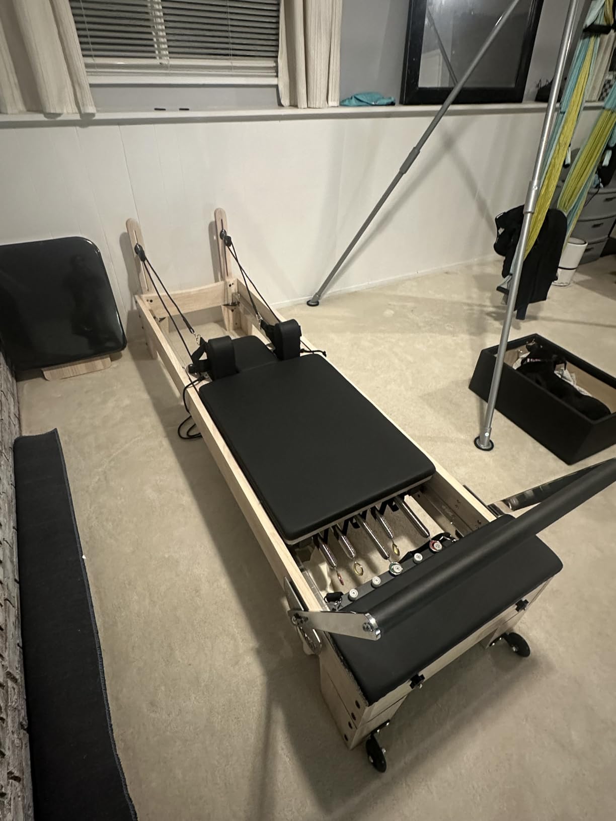 Professional Pilates Reformer Machine with Jumpboard, Reformer Box, and Foot Straps - Studio-Grade Pilates Equipment for Home Use, Adjustable Resistance & Smooth Glide System customer photo 2