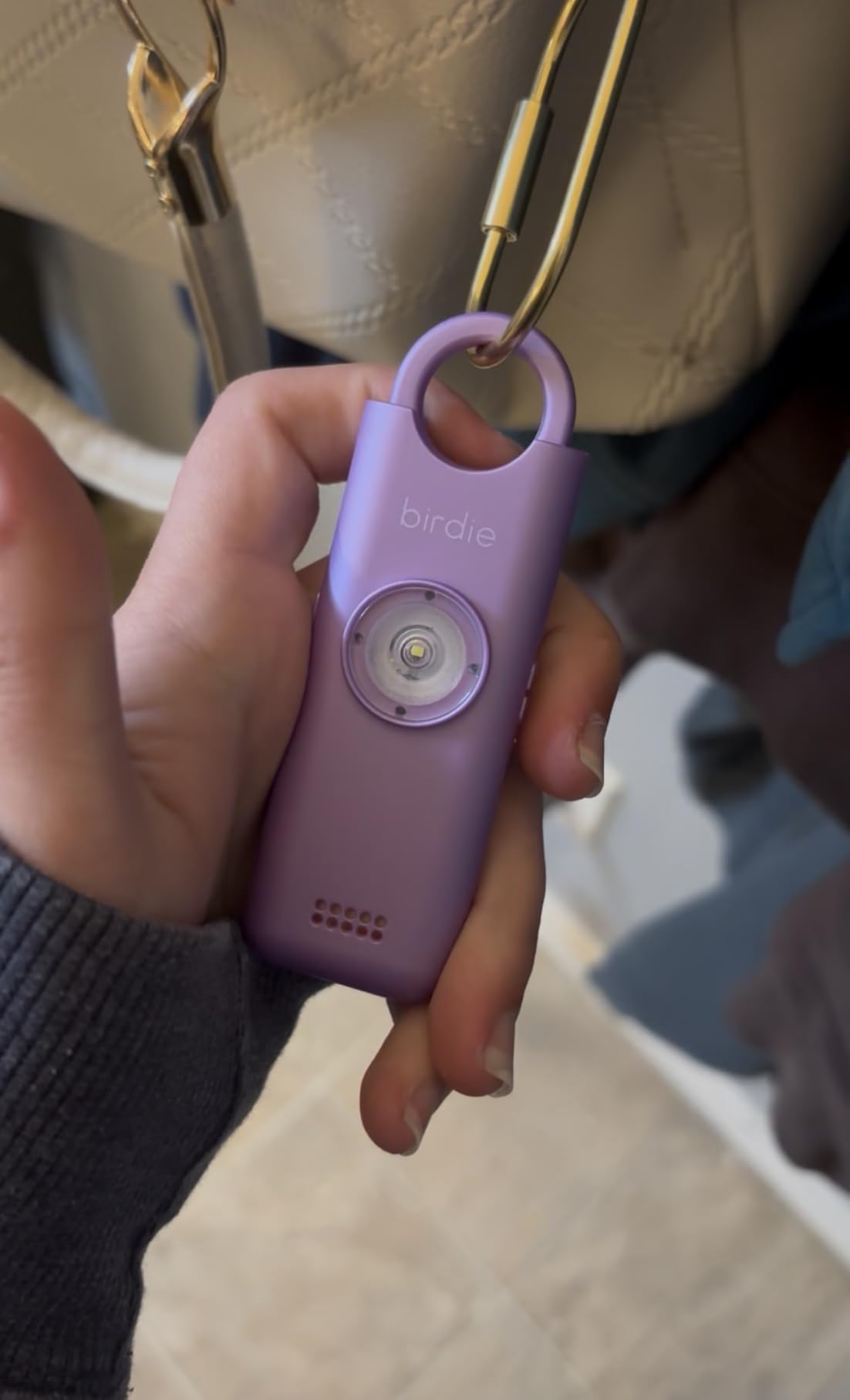 She's Birdie 3.0 New Version - The Original Personal Safety Alarm for Women by Women-Loud Siren, Flash Light and Rechargeable Battery in a Variety of Colors (Charcoal Black) customer photo 1