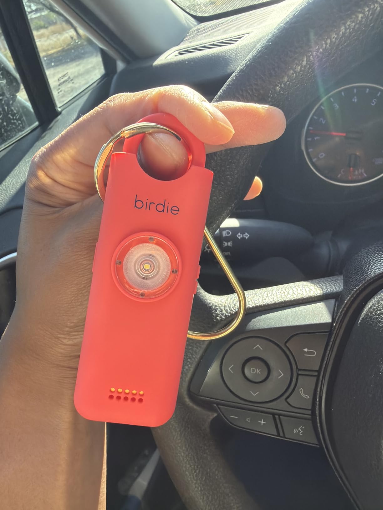 She's Birdie 3.0 New Version - The Original Personal Safety Alarm for Women by Women-Loud Siren, Flash Light and Rechargeable Battery in a Variety of Colors (Charcoal Black) customer photo 2