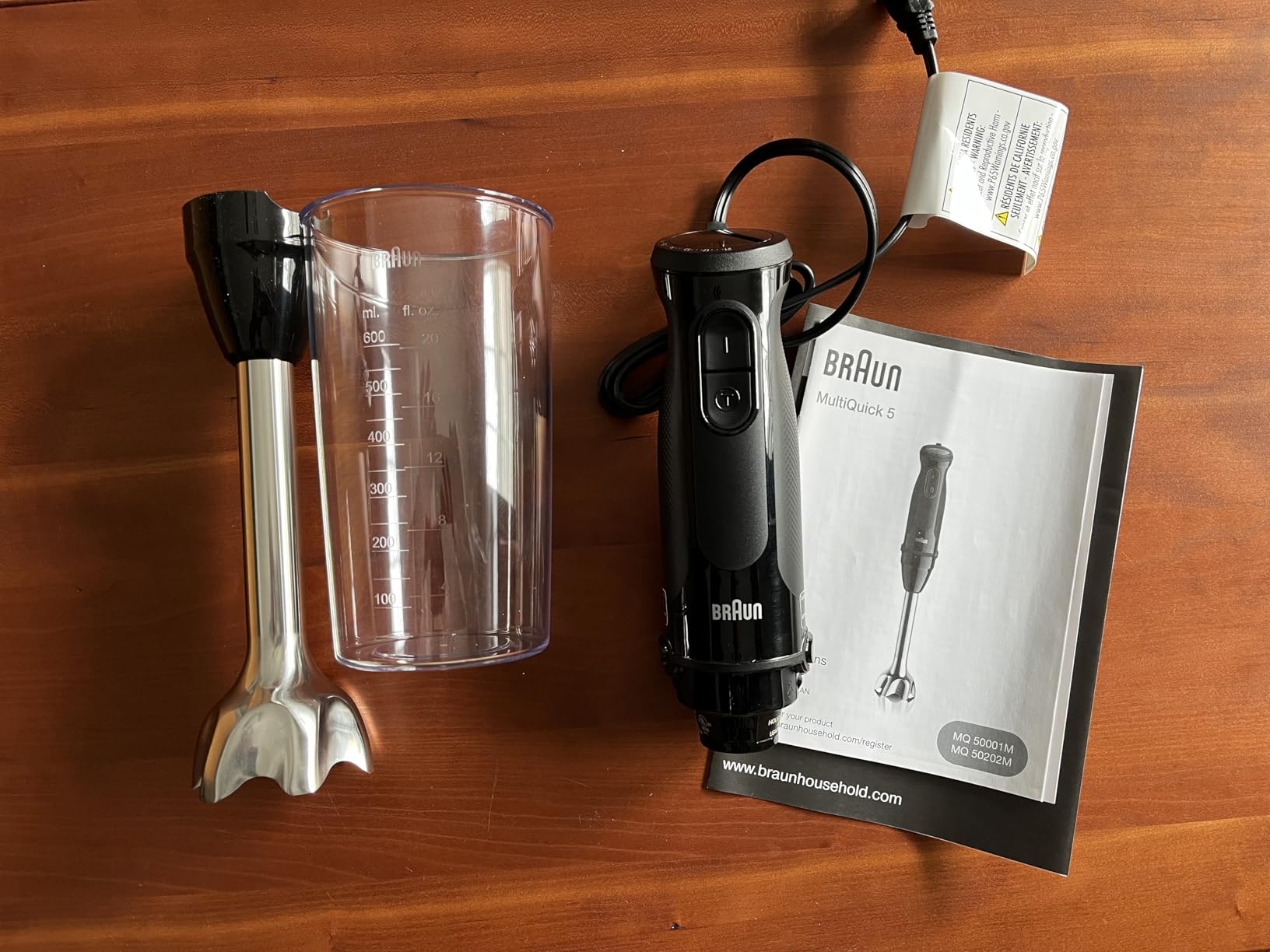 Braun MQ50001M Vario Hand Blender - 21-Speed Handheld Immersion Blender with PowerBell VPlus, TurboBoost & EasyClick Systems, Stainless Steel Blades, SplashControl, 500W, Hand Blenders for Smoothies customer photo 2
