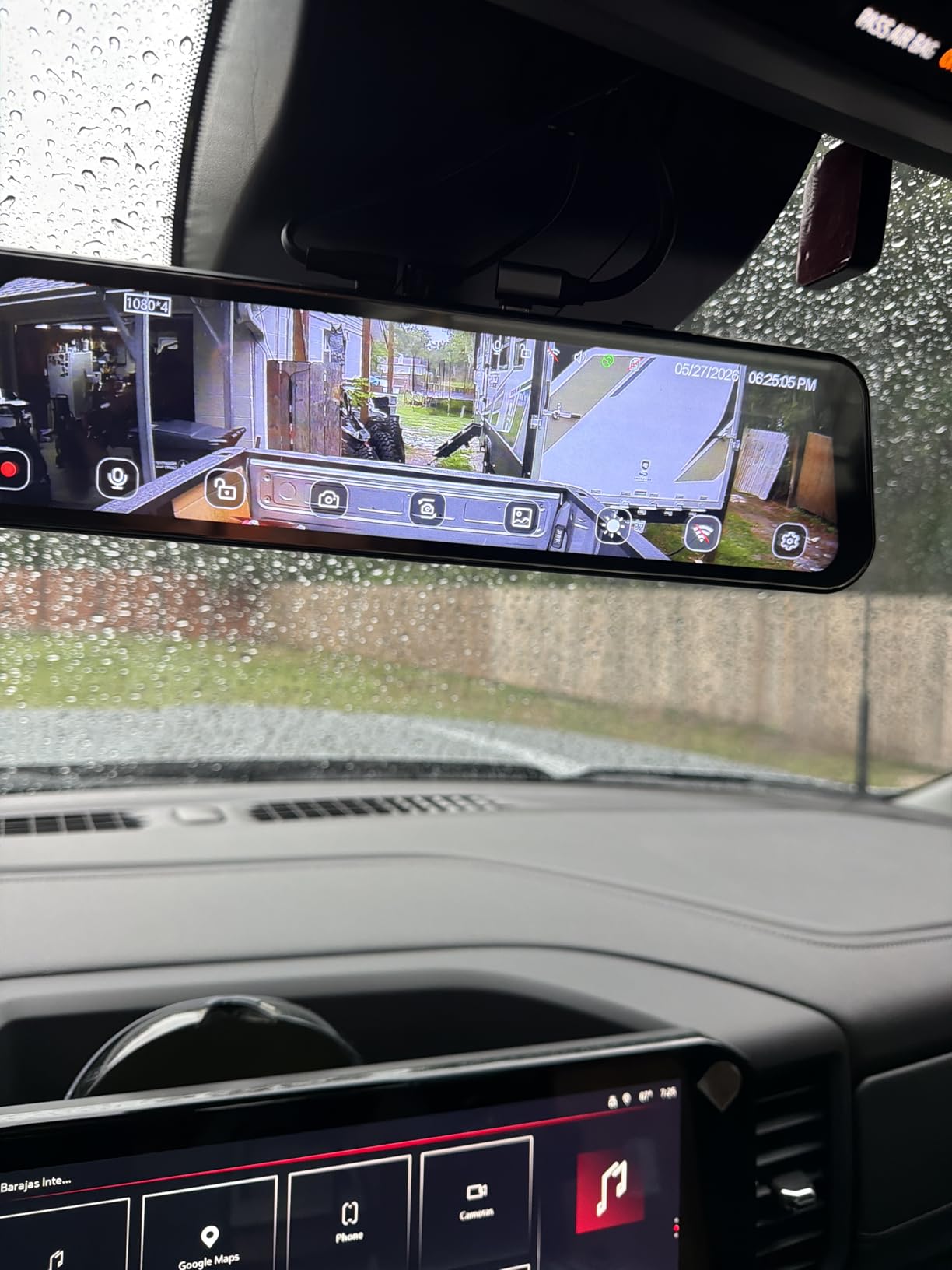 360 Degree View 4 Channel Mirror Dash Cam Detached Camera for Cars, Dash Cam Front and Rear Side(Left,Right),12'' Rear View Mirror Camera1080Px4,WiFi,Night Vision,GPS,Parking Monitor,Free 128GB Card customer photo 1