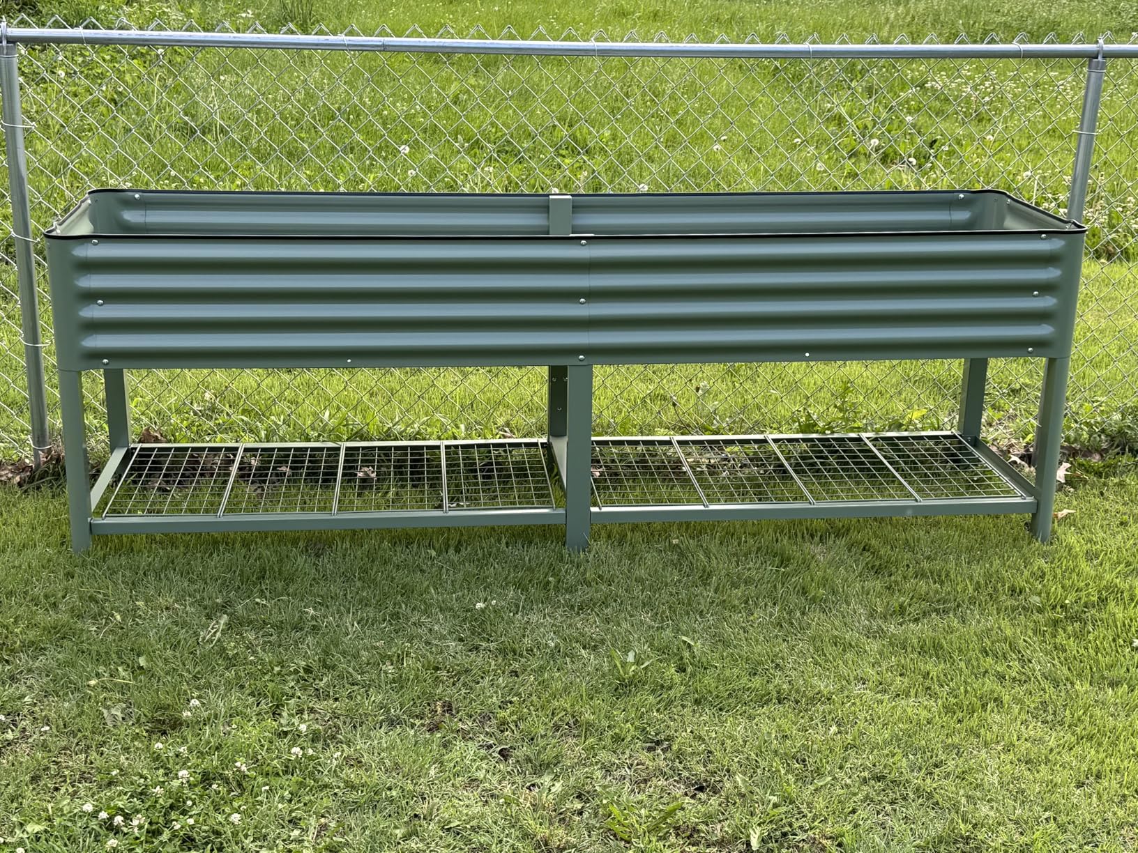Rolling Elevated Raised Garden Bed - V Series, 2' x 8' Garden Beds with Legs & Storage Rack, 1400 Lbs Weight Capacity customer photo 2