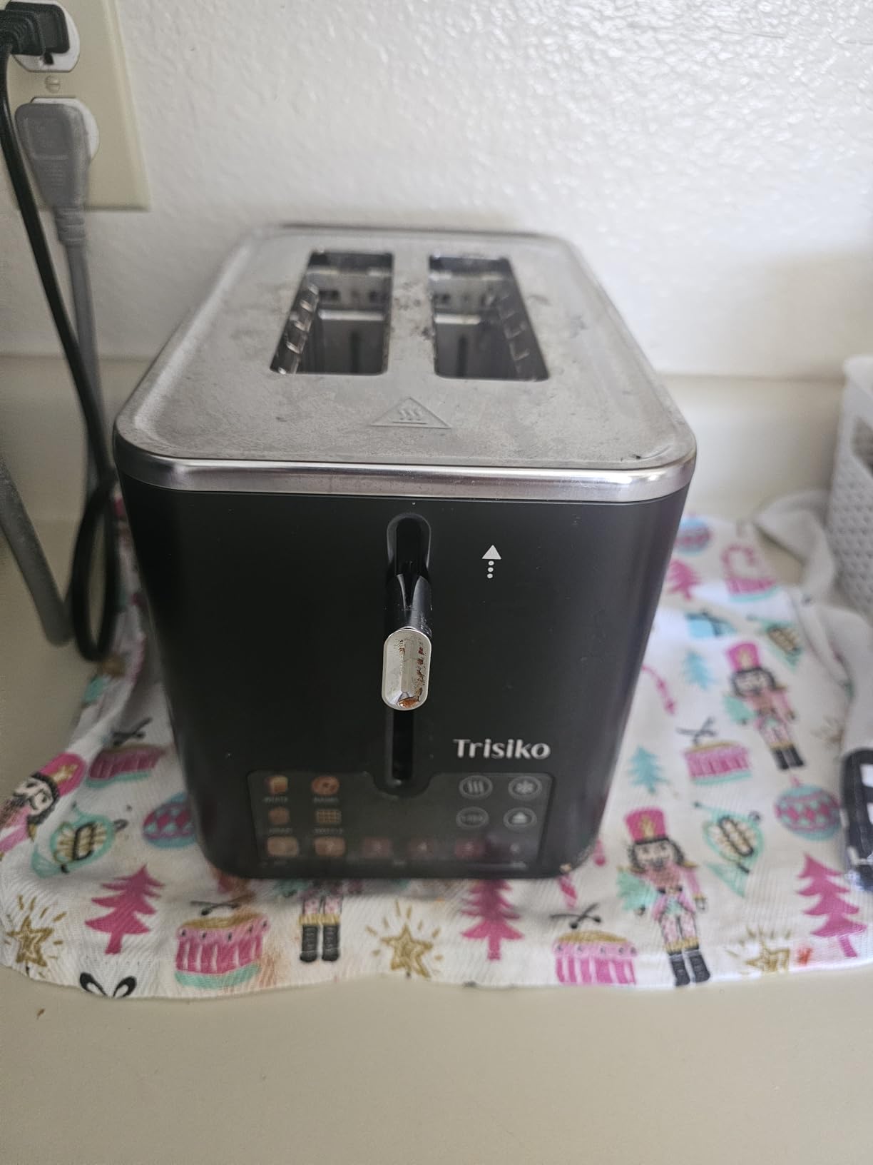 Touch Screen Electric Toaster 2 Slice, Stainless Steel Smart Toaster with Digital Timer, 1.38