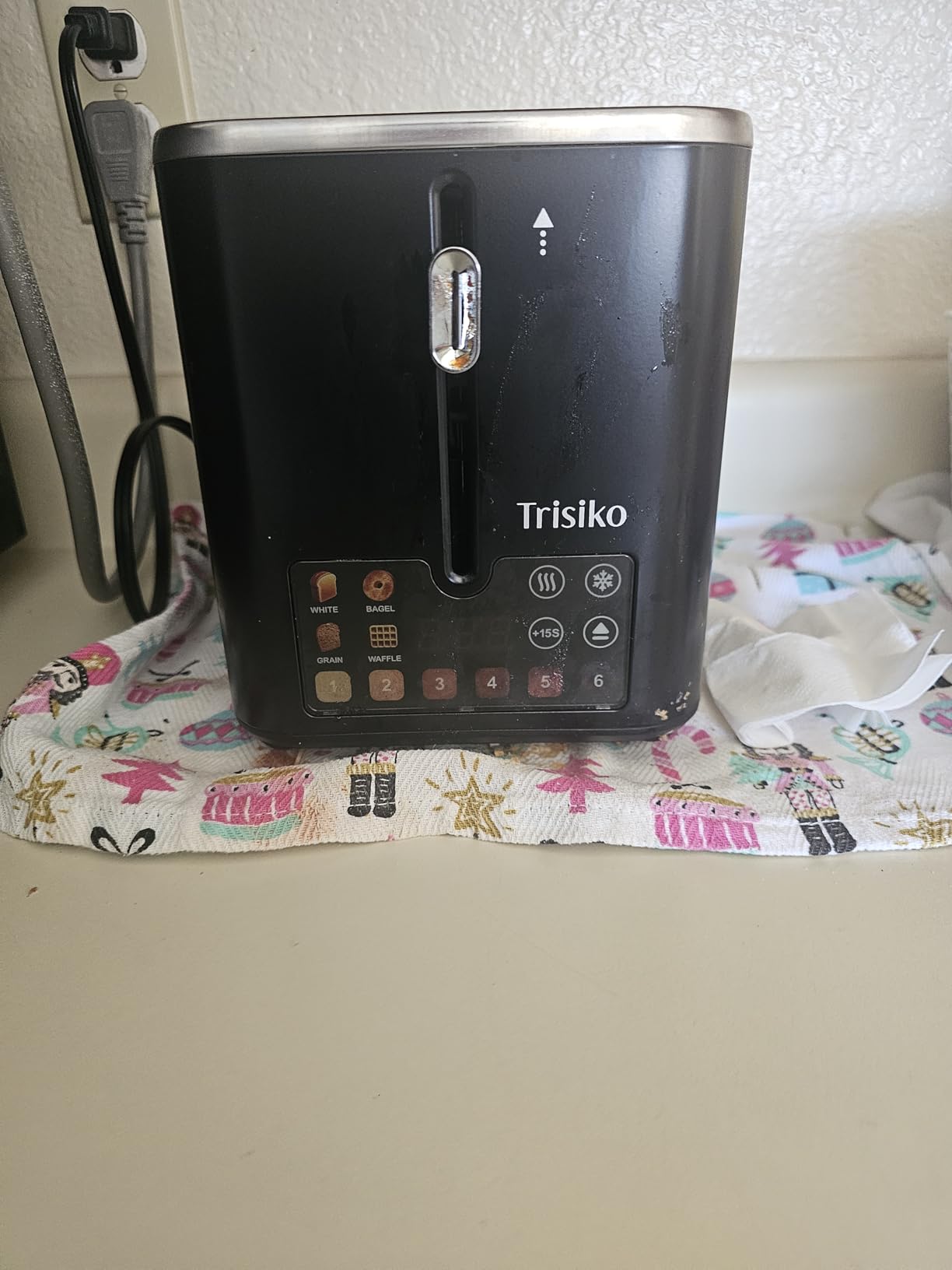 Touch Screen Electric Toaster 2 Slice, Stainless Steel Smart Toaster with Digital Timer, 1.38