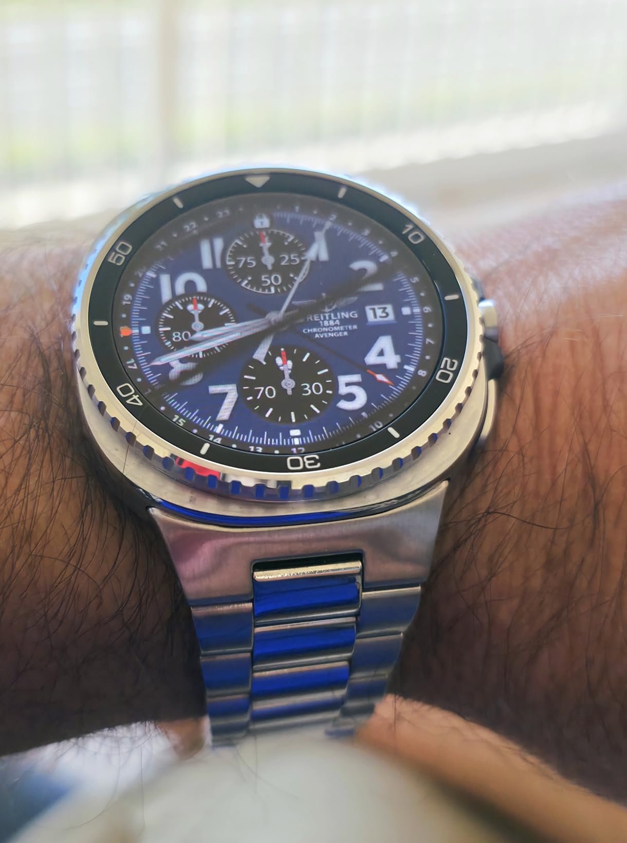 Spigen Modern Fit 316L Designed for Samsung Galaxy Watch 8 44/40mm, 8 Classic 46mm Band (2025) - Silver customer photo 1