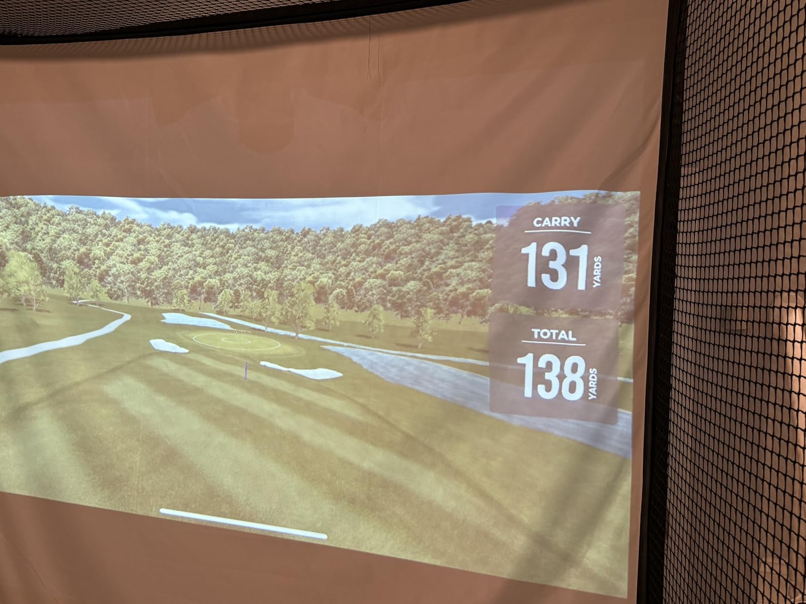 Range Cage Elite Golf Hitting Net - 8 x 8 ft Golf Simulator Enclosure with Impact Screen customer photo 2